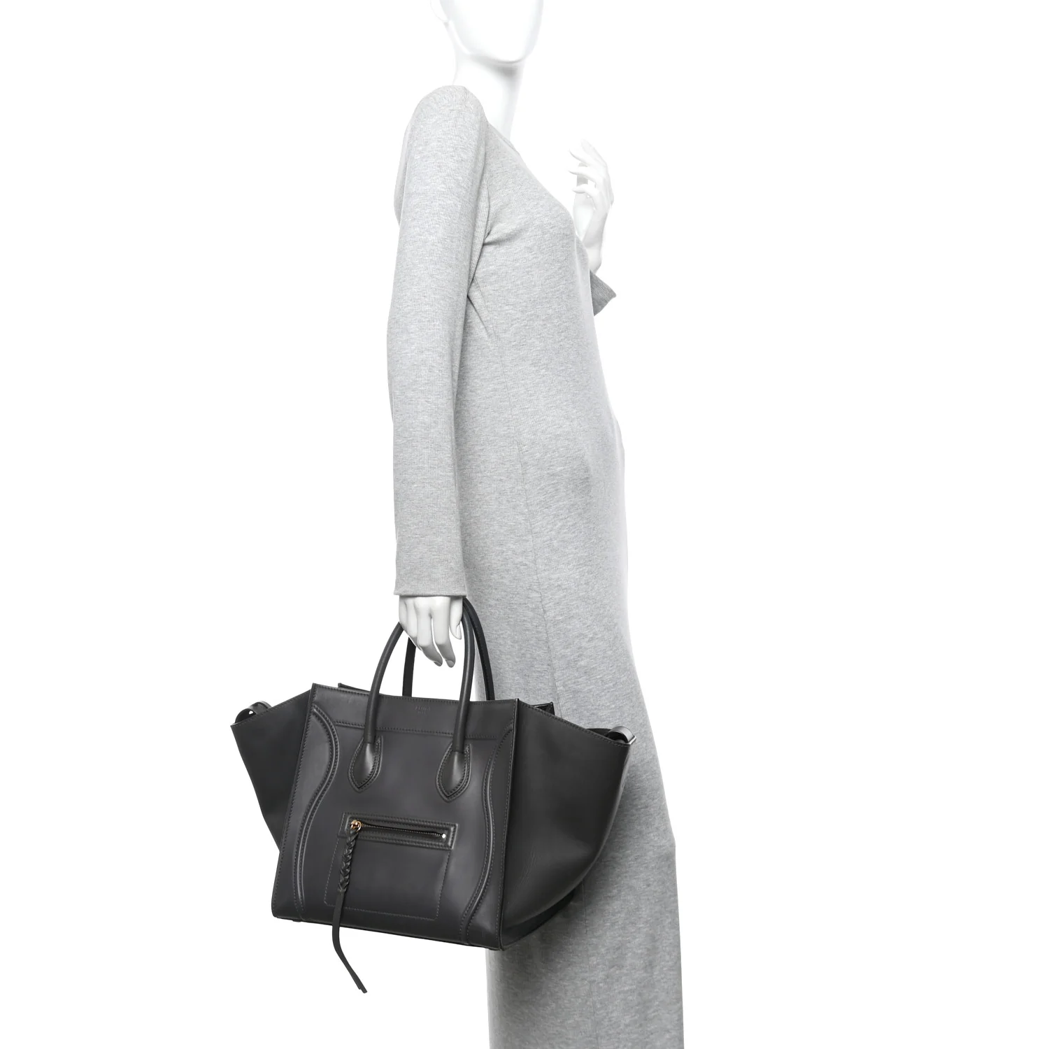 Smooth Calfskin Medium Phantom Luggage Grey - Image 2