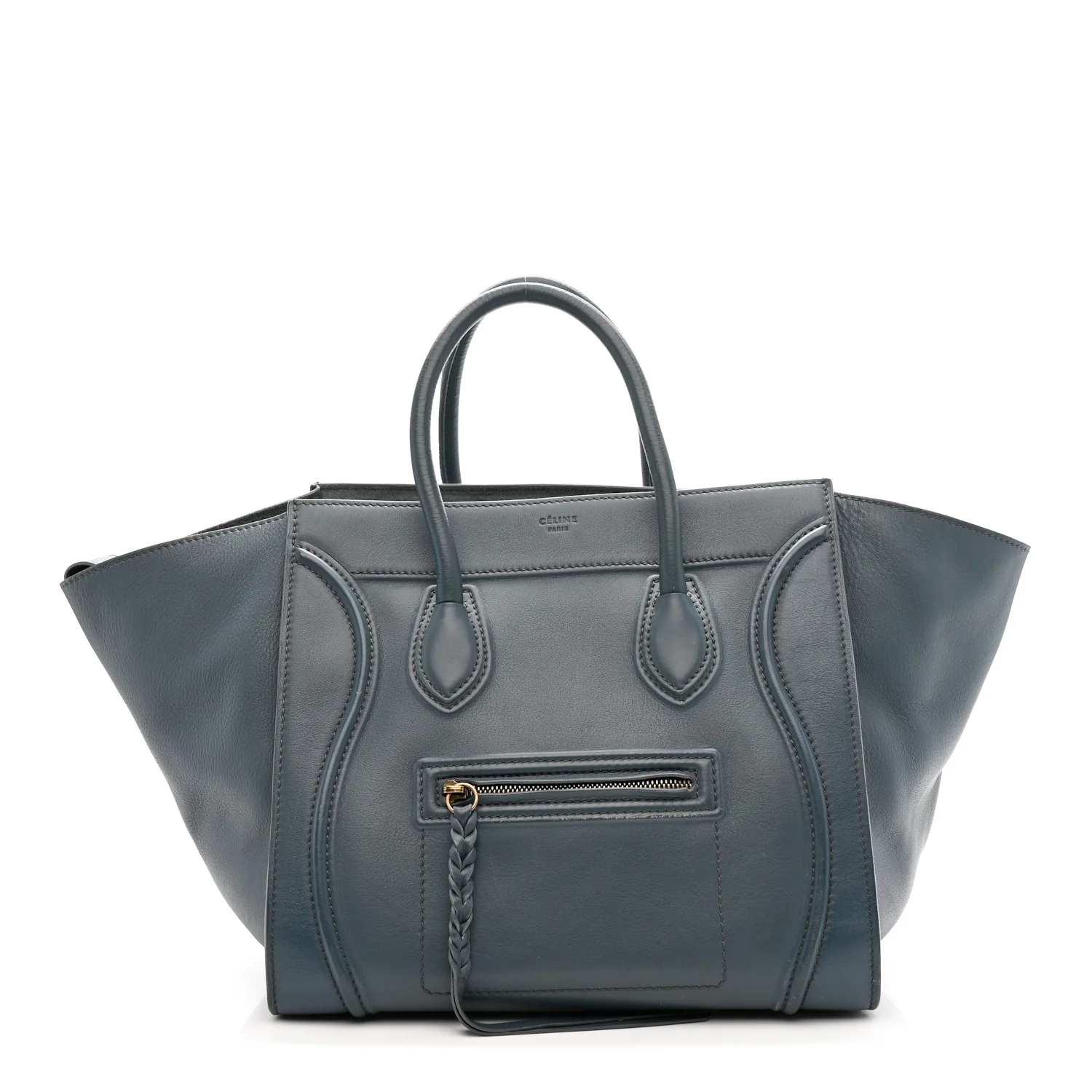 Smooth Calfskin Medium Phantom Luggage Slate