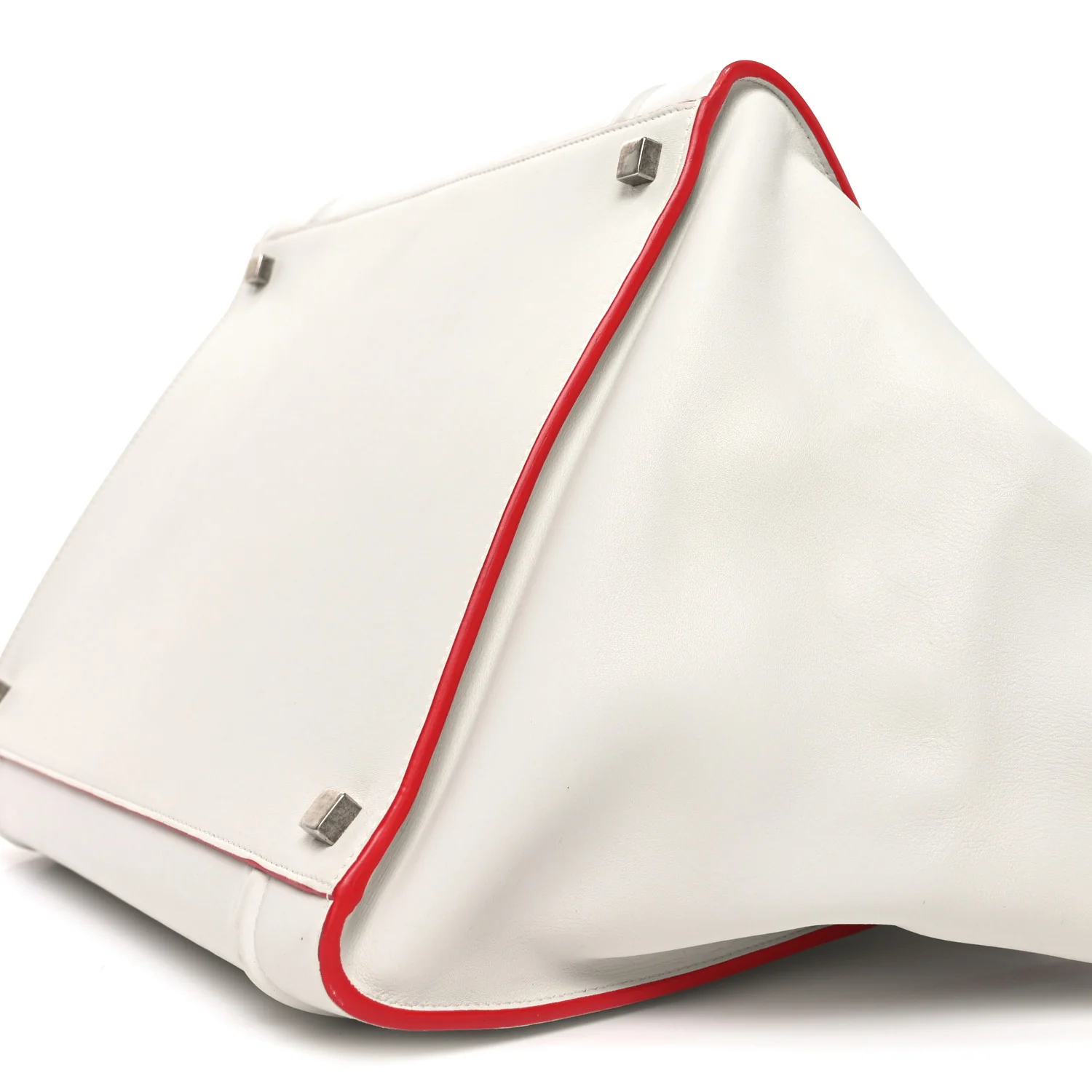 Smooth Calfskin Medium Phantom Luggage White - Image 10