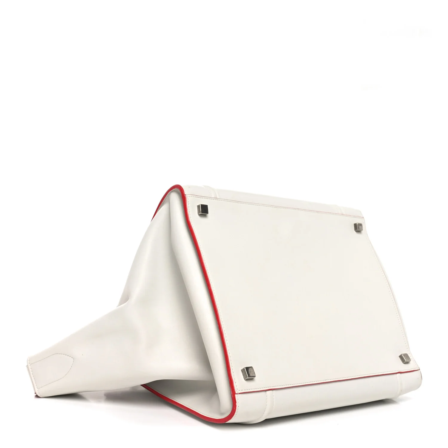 Smooth Calfskin Medium Phantom Luggage White - Image 4