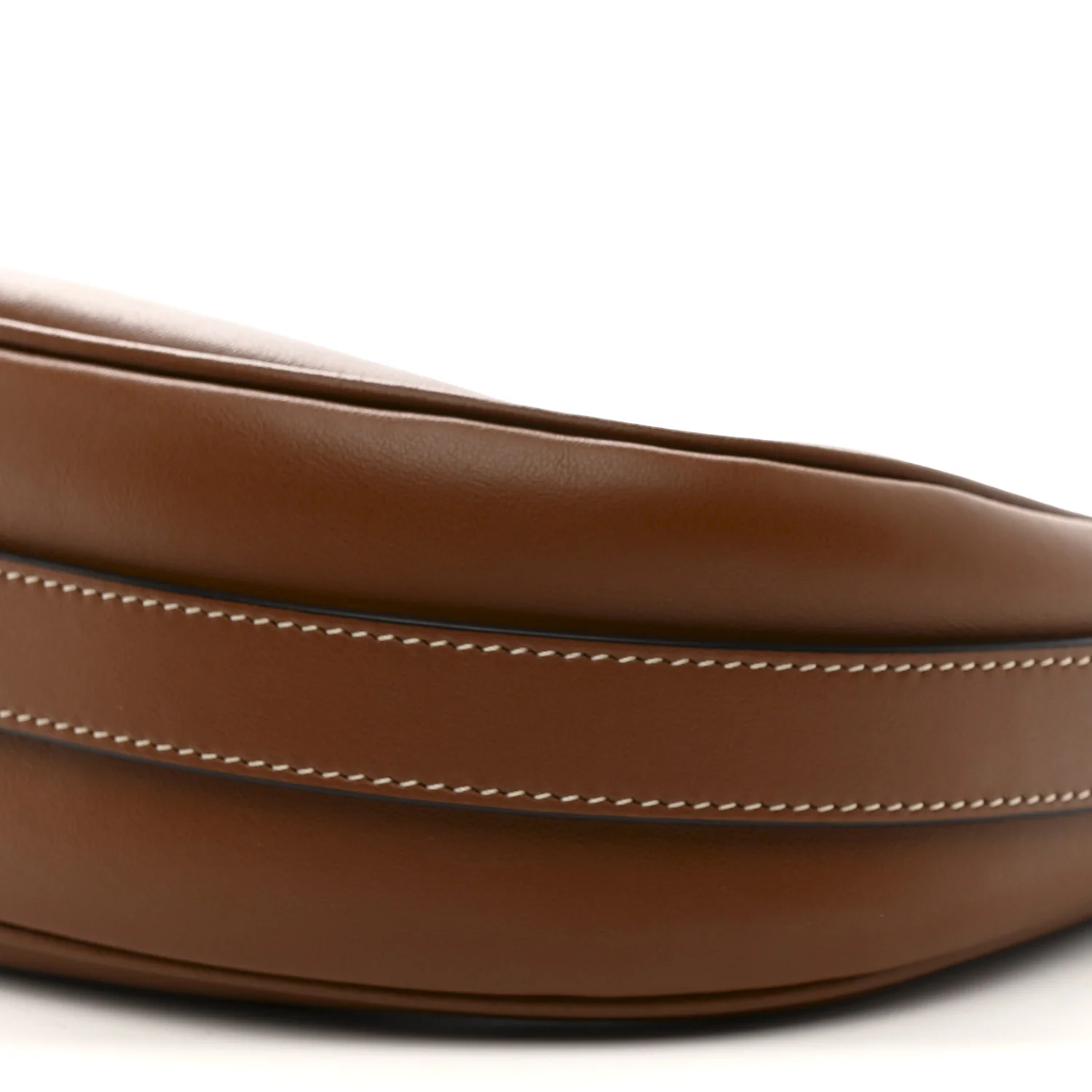 Smooth Calfskin Medium Strap Ava Shoulder Bag Tan - Image 10
