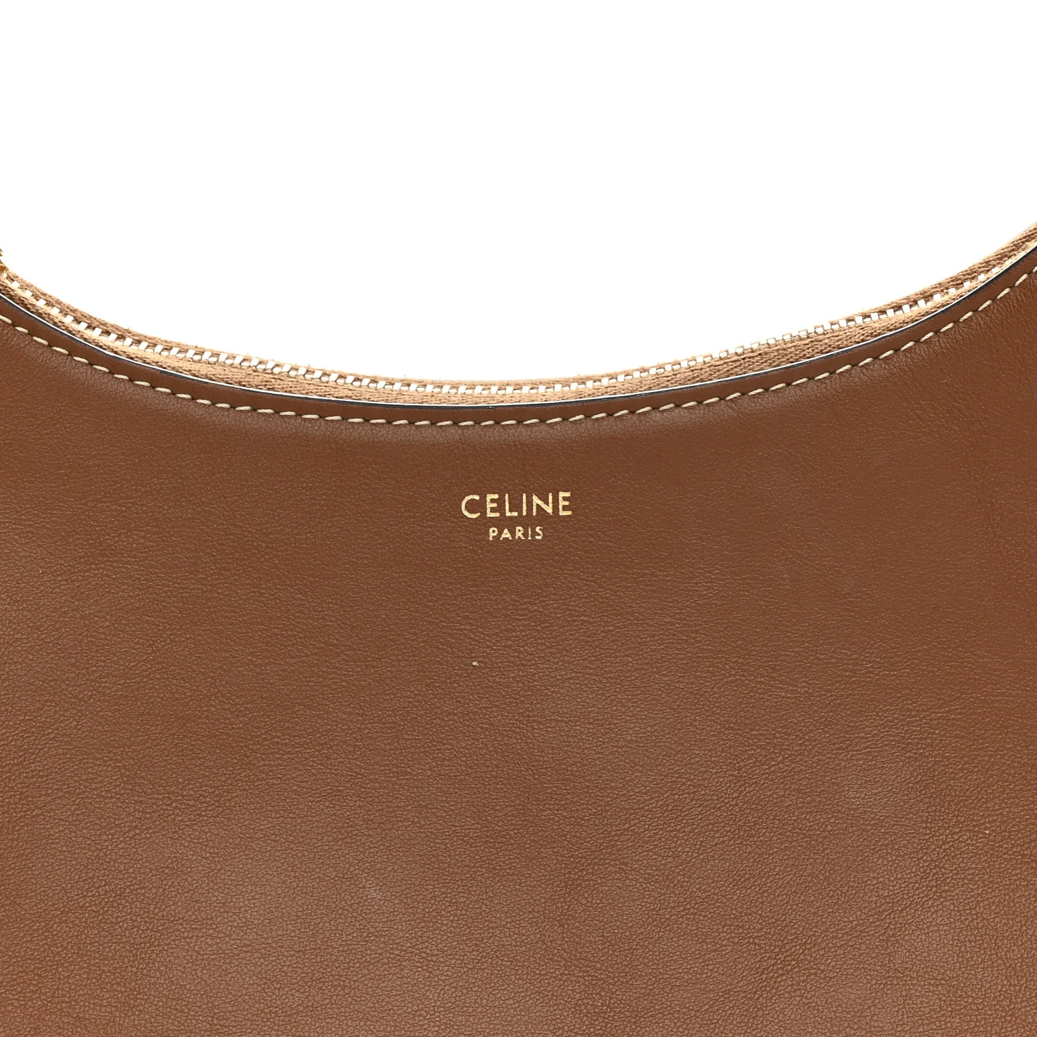 Smooth Calfskin Medium Strap Ava Shoulder Bag Tan - Image 8
