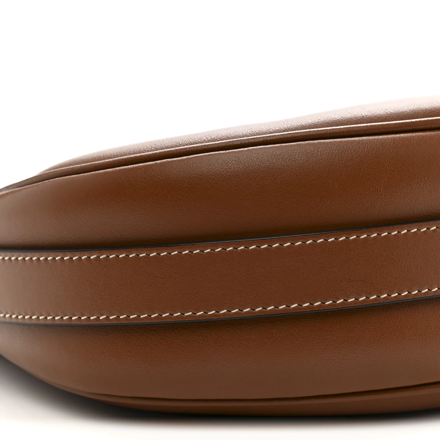 Smooth Calfskin Medium Strap Ava Shoulder Bag Tan - Image 9