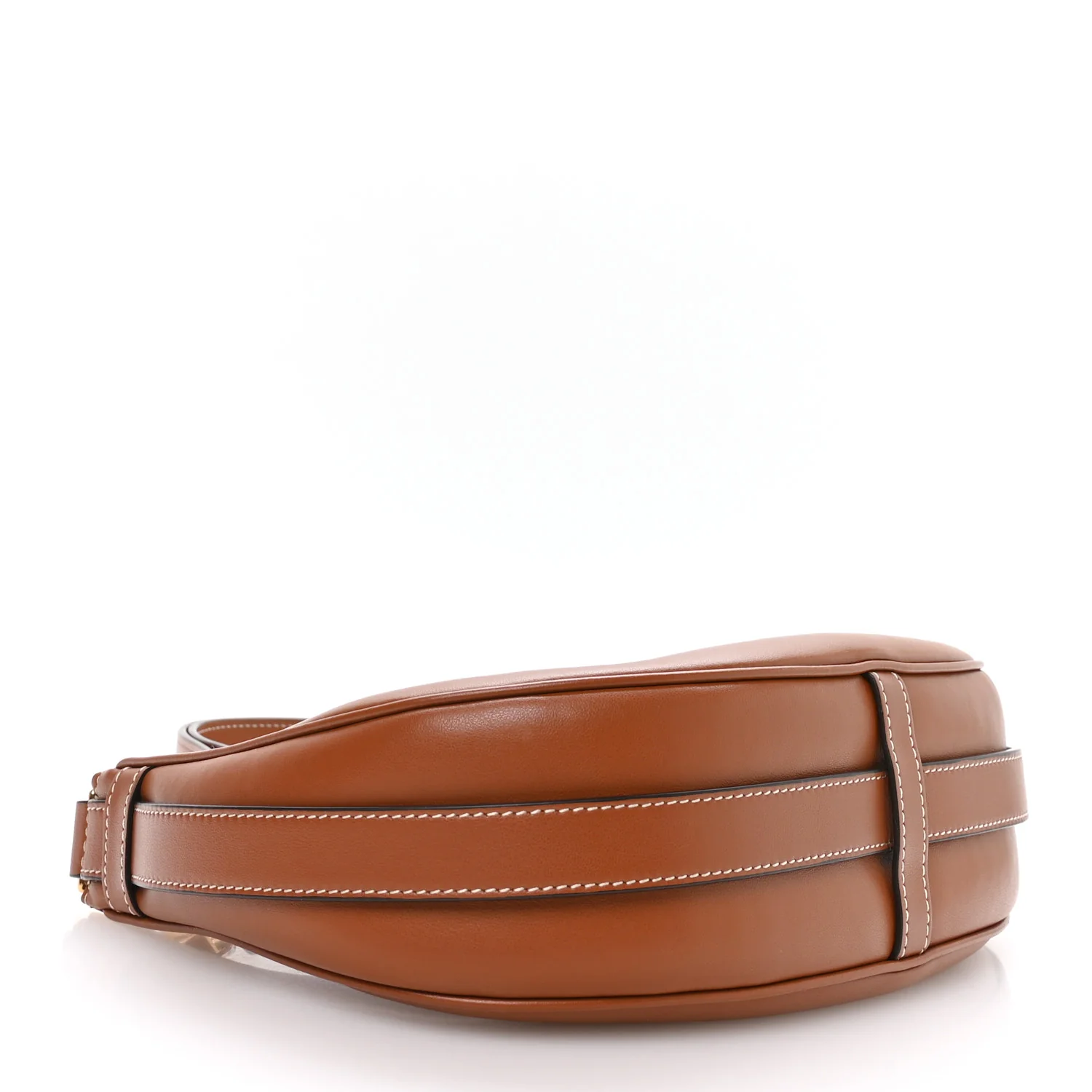 Smooth Calfskin Medium Strap Ava Shoulder Bag Tan - Image 4