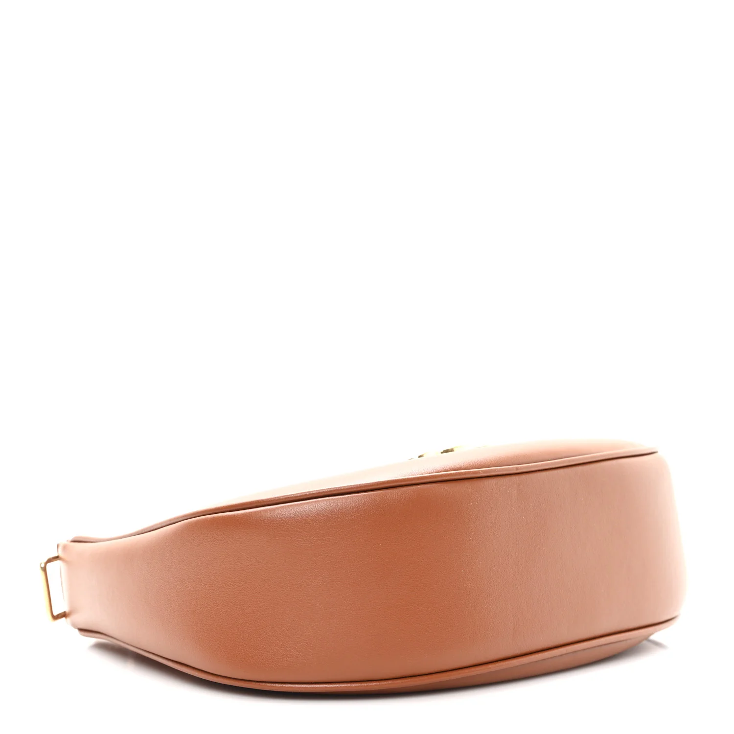 Smooth Calfskin Medium Strap Ava Triomphe Shoulder Bag Tan - Image 4