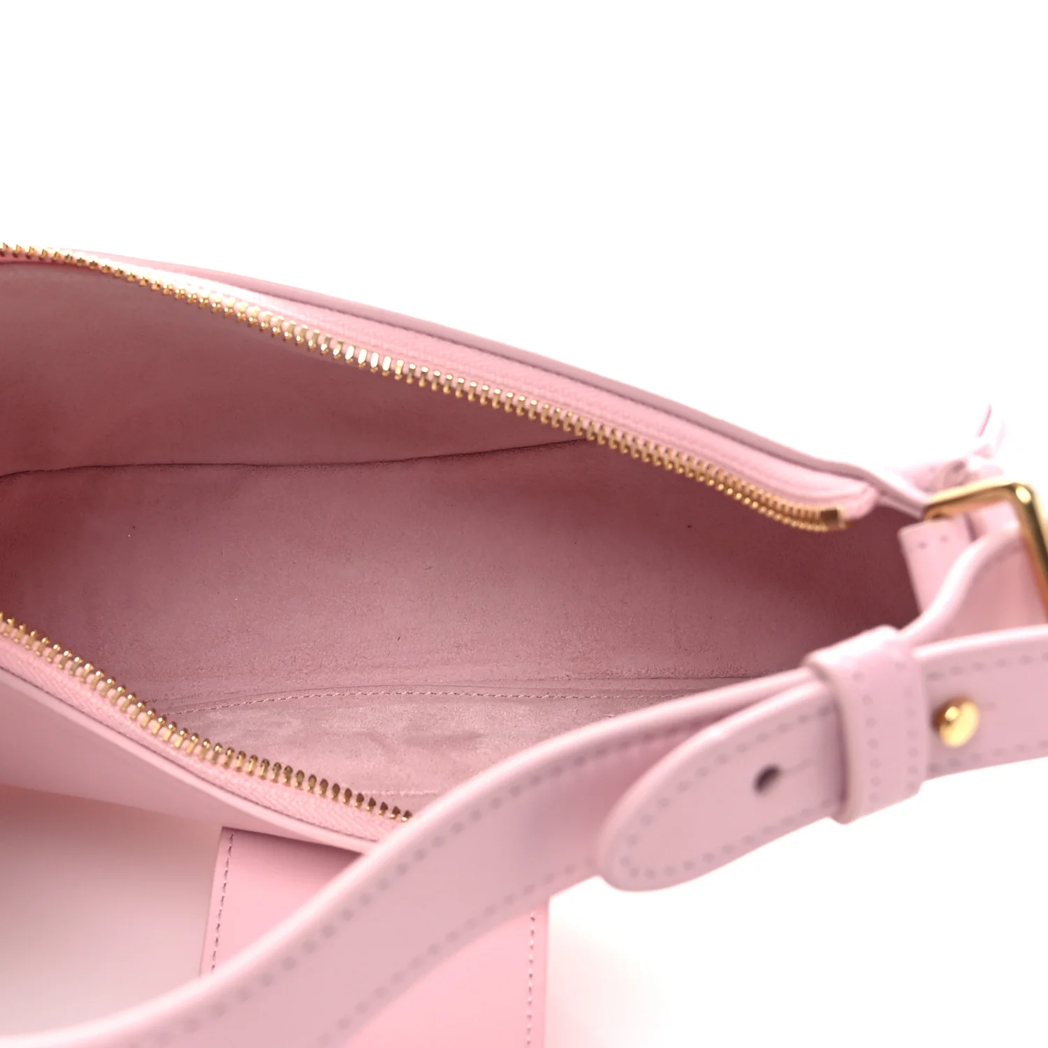 Smooth Calfskin Medium Strap Ava Triomphe Shoulder Pastel Pink - Image 5