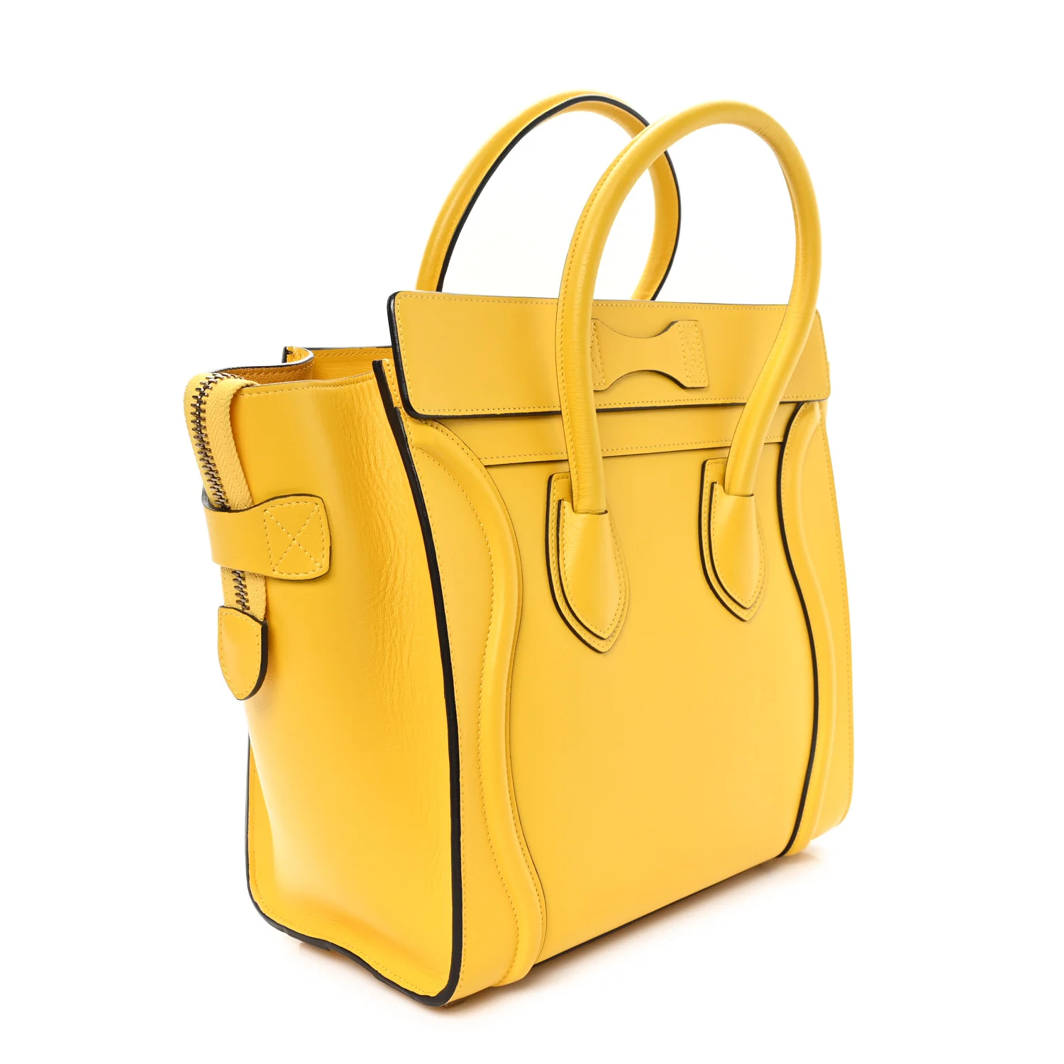 Smooth Calfskin Micro Luggage Citron - Image 2