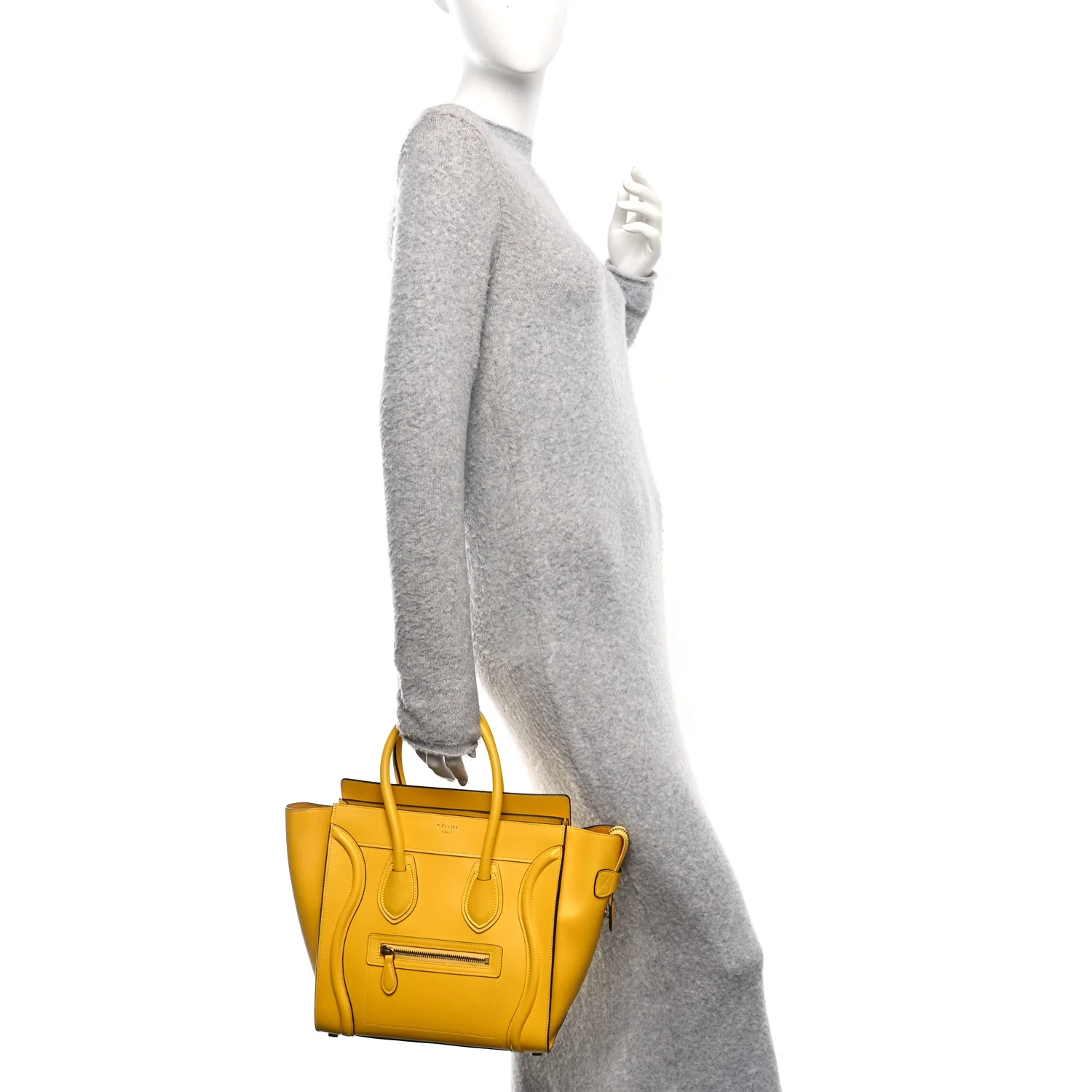 Smooth Calfskin Micro Luggage Citron - Image 3