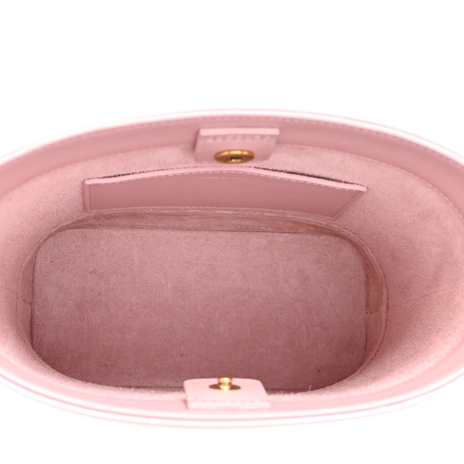 Smooth Calfskin Mini Cuir Triomphe Bucket Bag Light Pink - Image 4