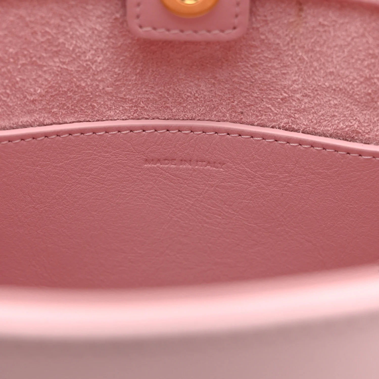 Smooth Calfskin Mini Cuir Triomphe Bucket Bag Light Pink - Image 5