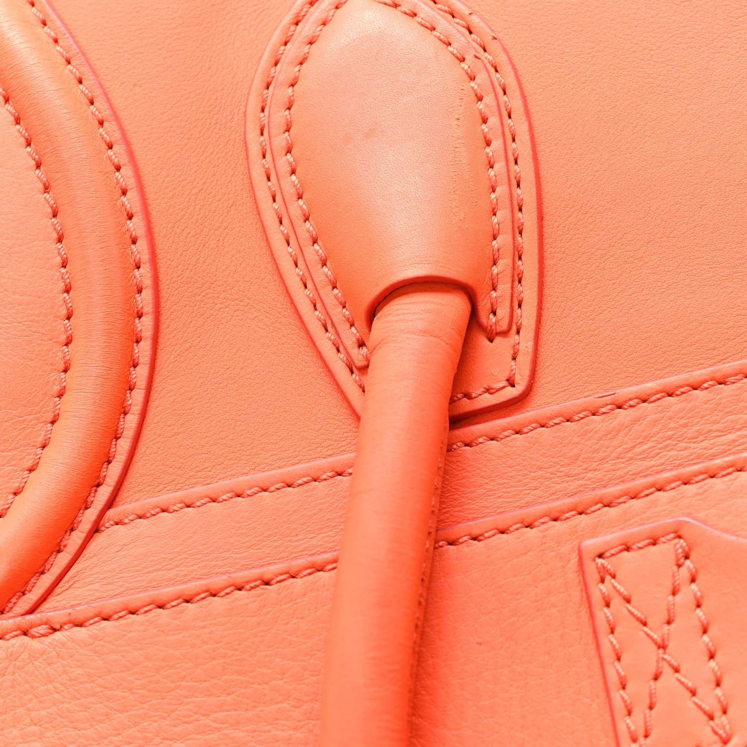 Smooth Calfskin Mini Luggage Bright Orange Bright Orange - Image 11