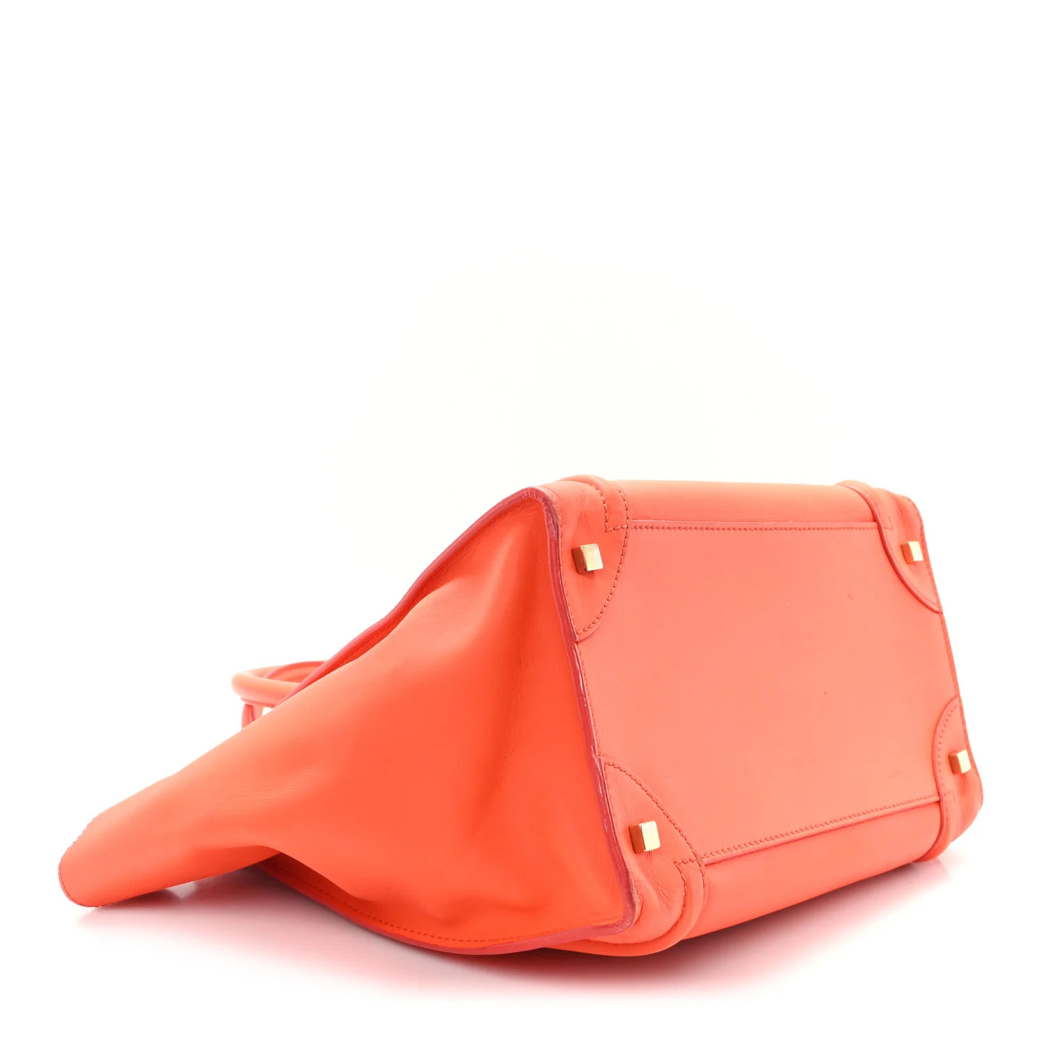 Smooth Calfskin Mini Luggage Bright Orange Bright Orange - Image 4