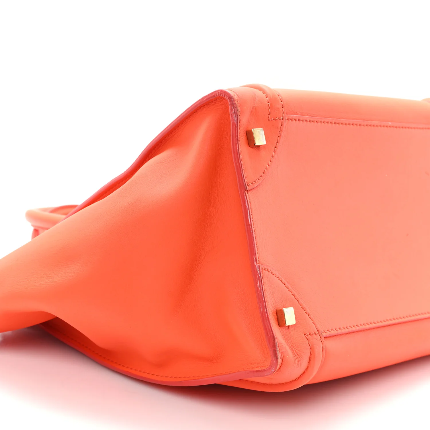 Smooth Calfskin Mini Luggage Bright Orange Bright Orange - Image 8