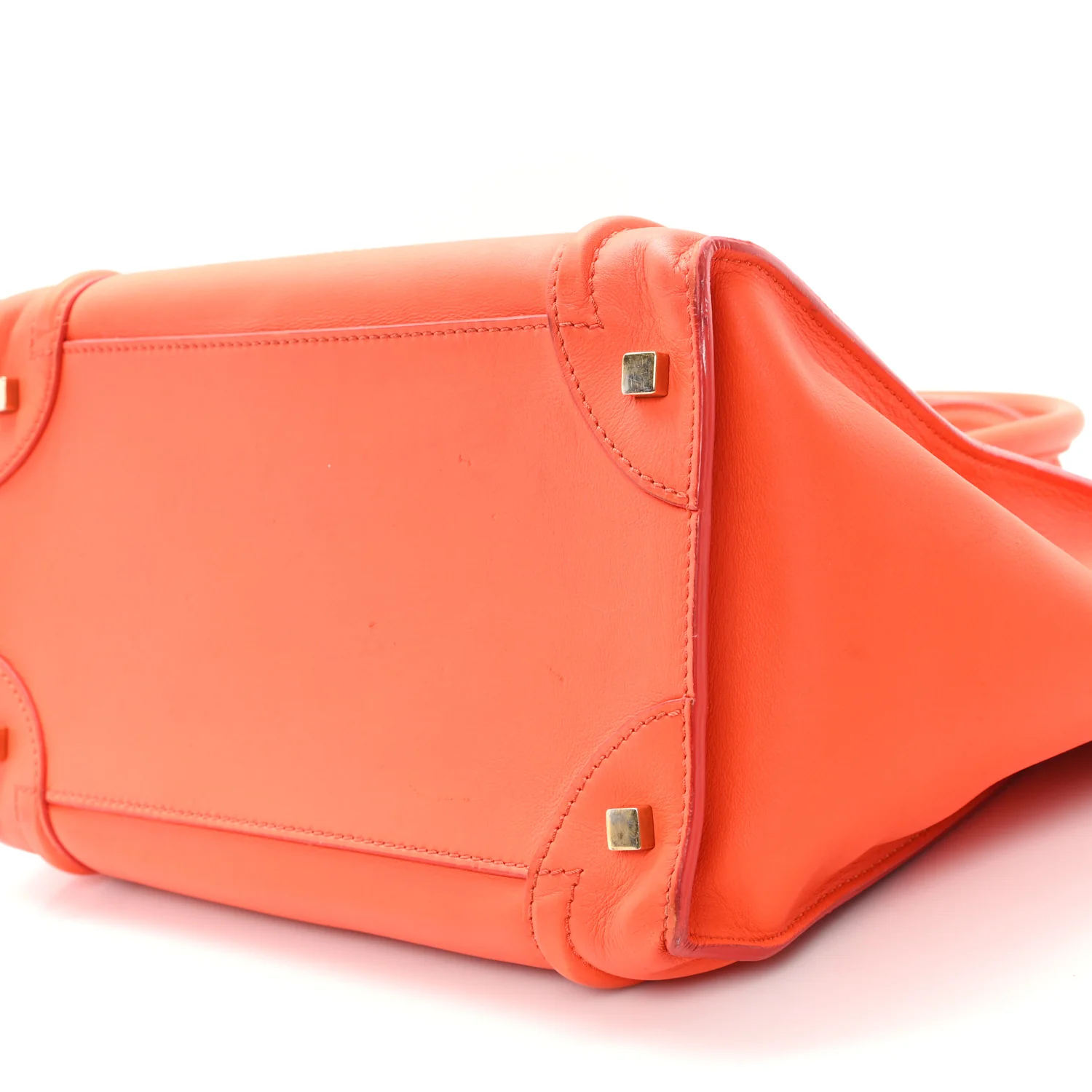 Smooth Calfskin Mini Luggage Bright Orange Bright Orange - Image 9