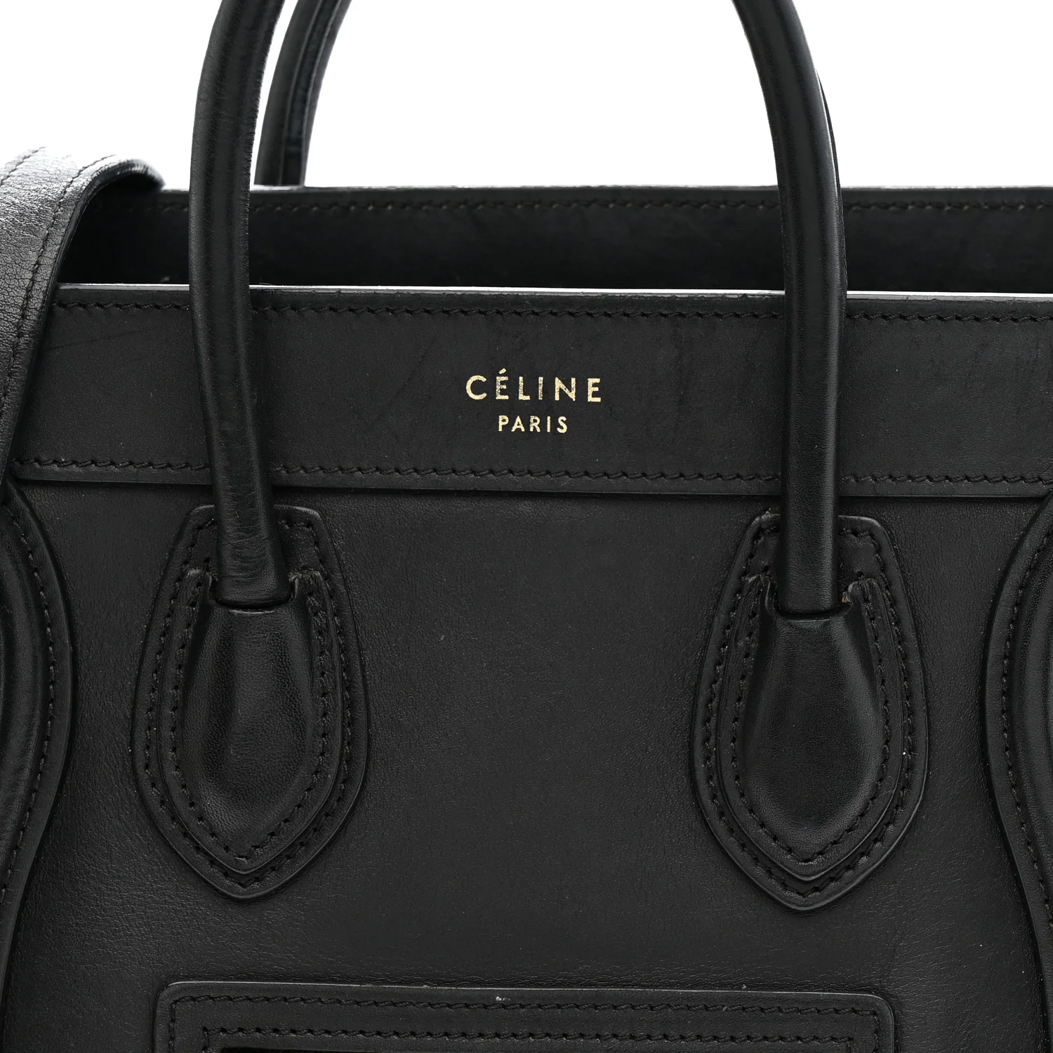 Smooth Calfskin Nano Luggage Black - Image 9