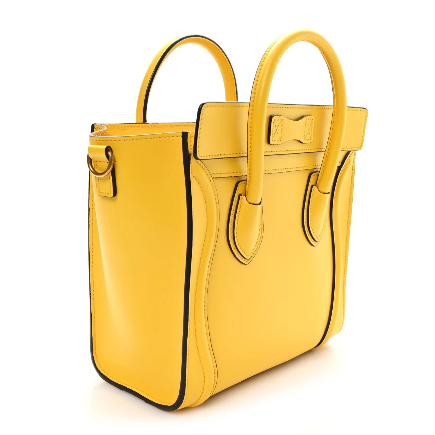 Smooth Calfskin Nano Luggage Yellow - Image 3