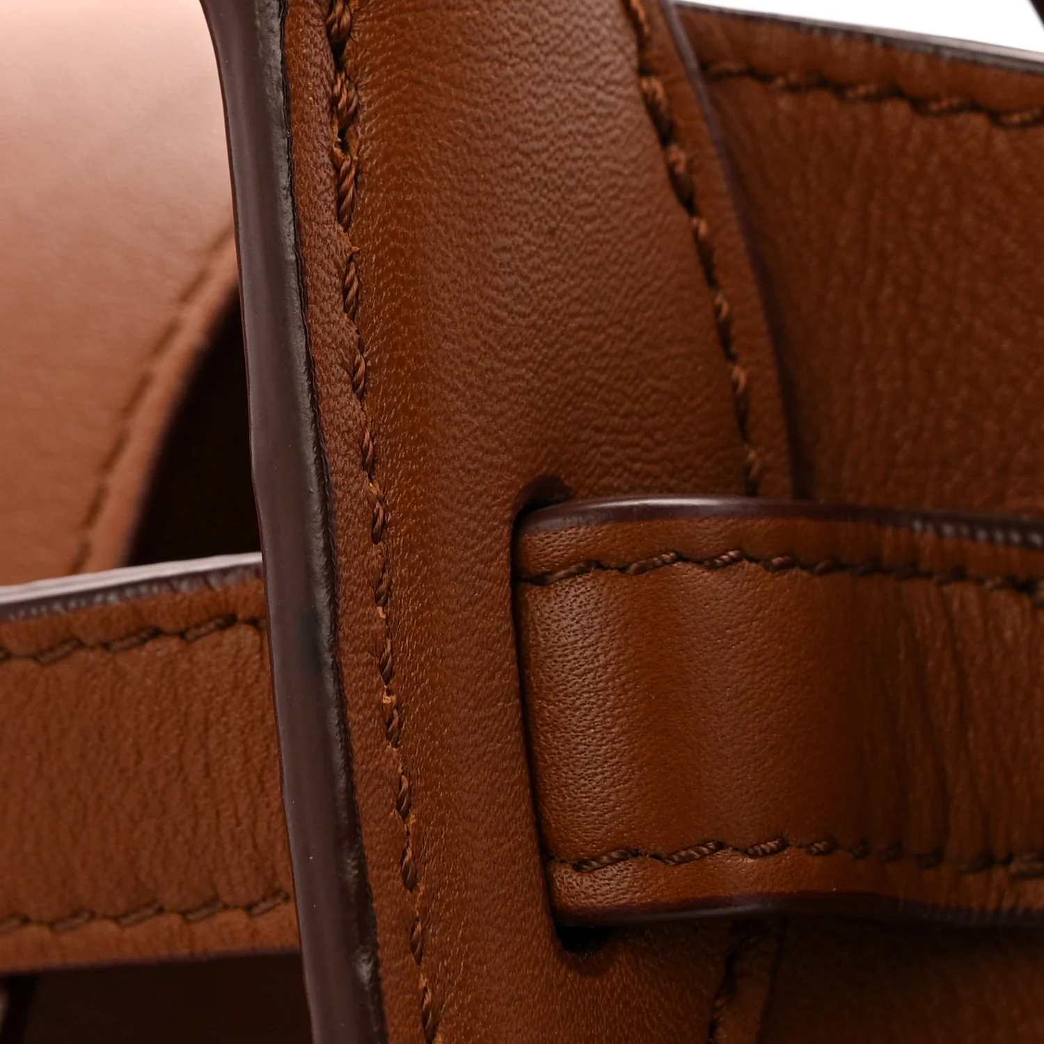 Smooth Calfskin Small Big Bag Tan - Image 11