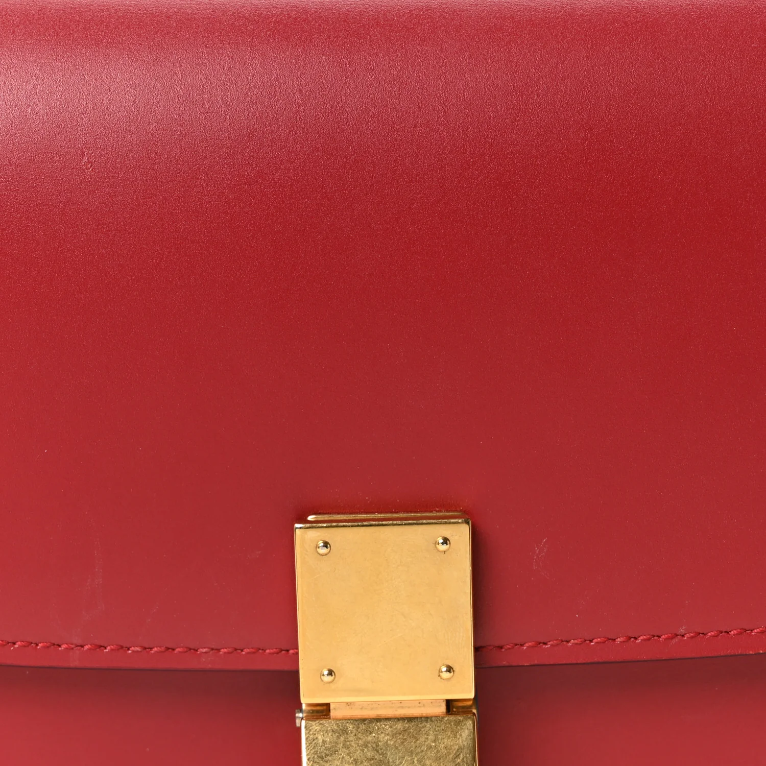 Smooth Calfskin Small Classic Box Flap Bag Red - Image 7