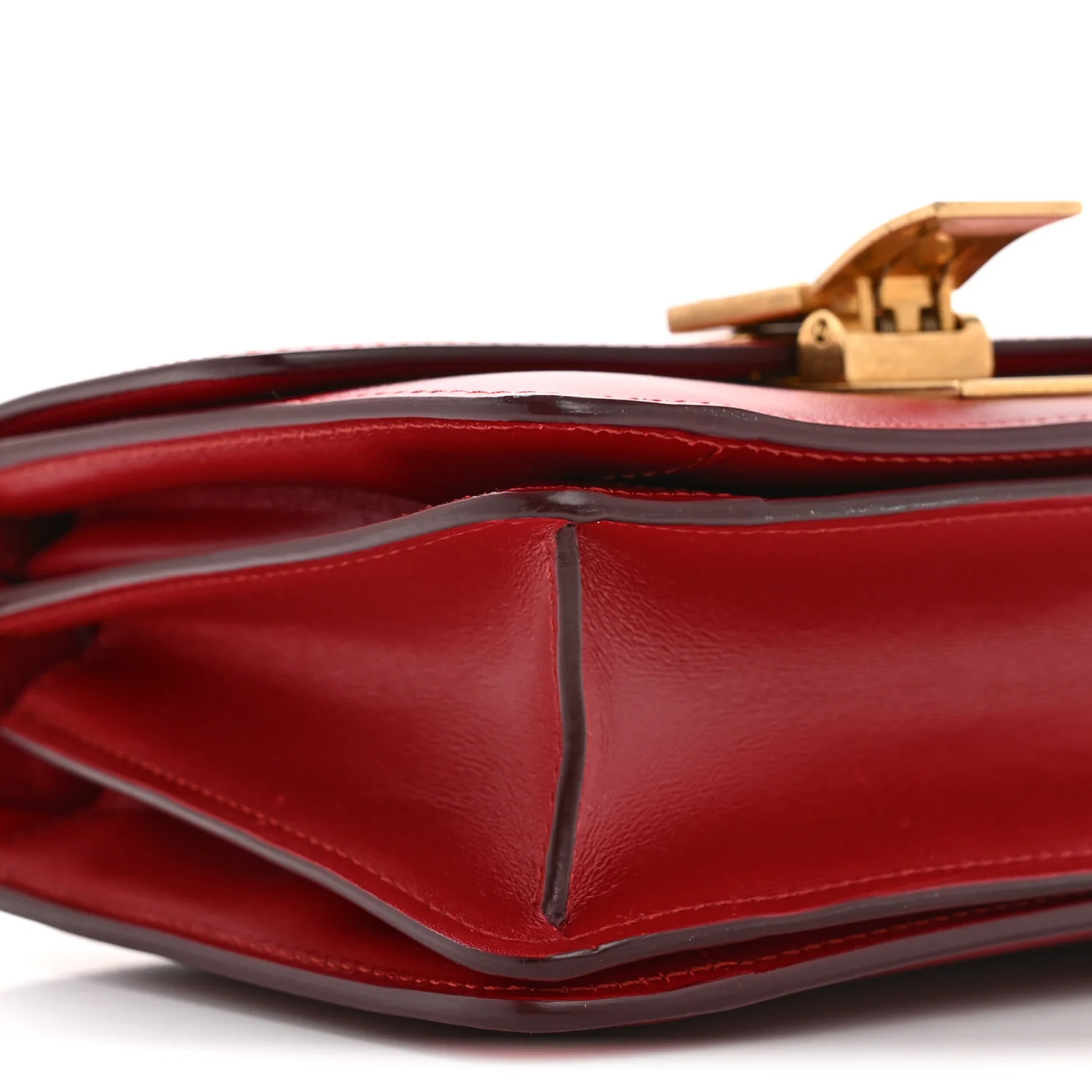 Smooth Calfskin Small Classic Box Flap Bag Red - Image 10
