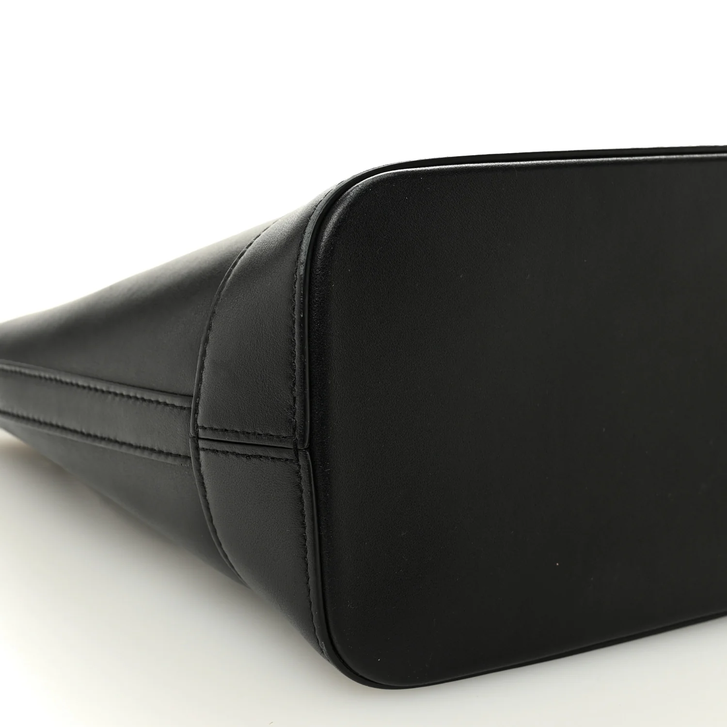 Smooth Calfskin Small Cuir Triomphe Bucket Bag Black - Image 7