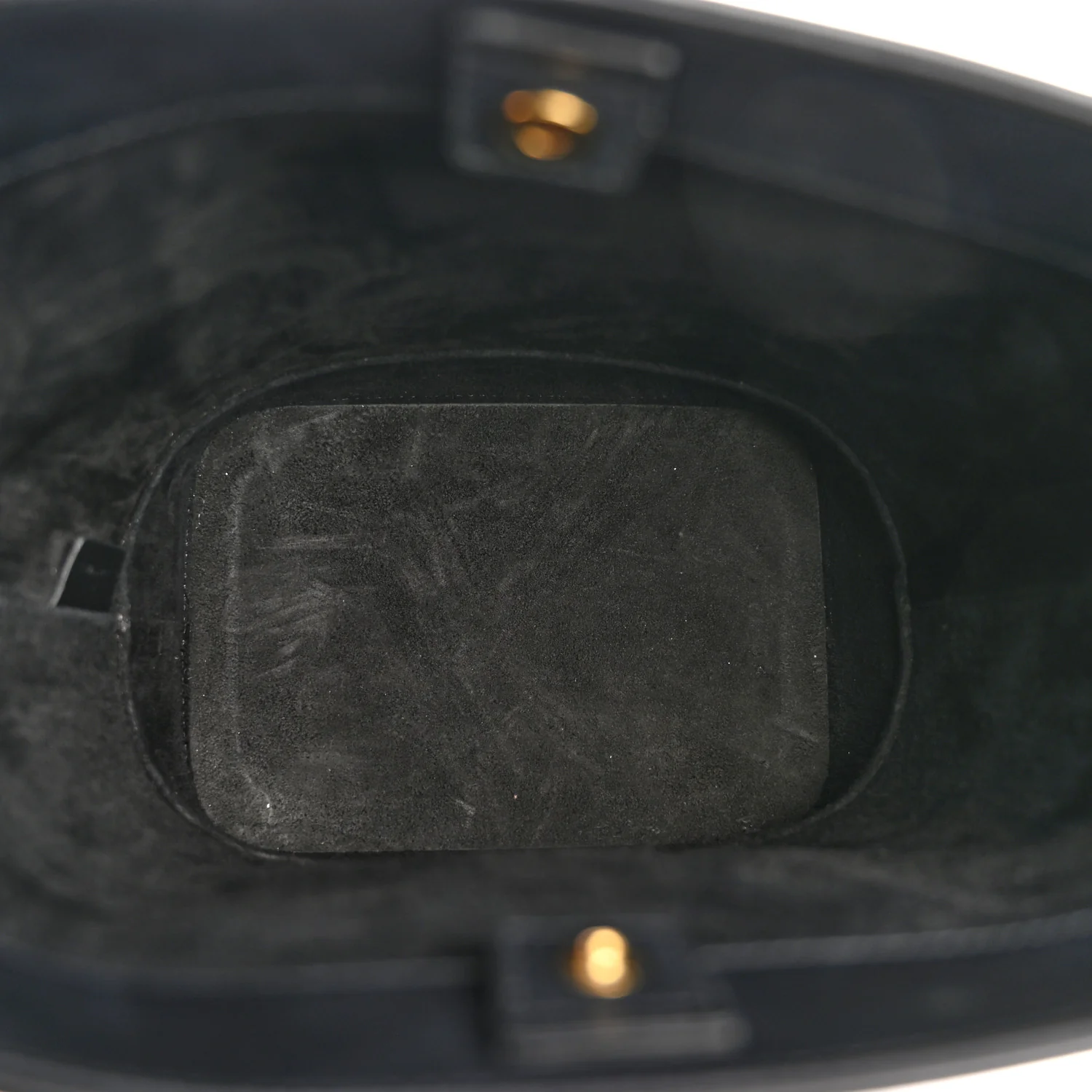Smooth Calfskin Small Cuir Triomphe Bucket Bag Black - Image 5