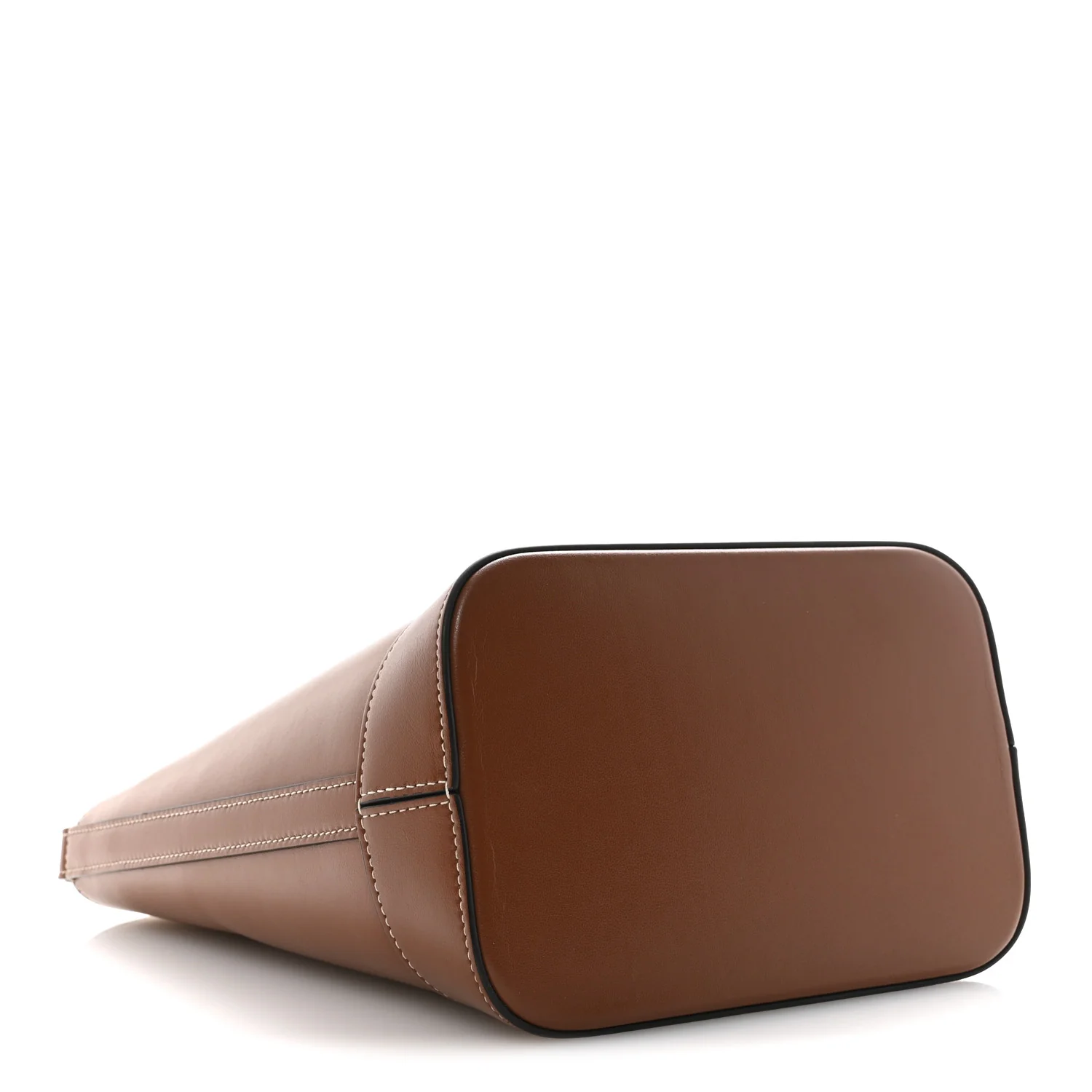 Smooth Calfskin Small Cuir Triomphe Bucket Bag Tan - Image 4
