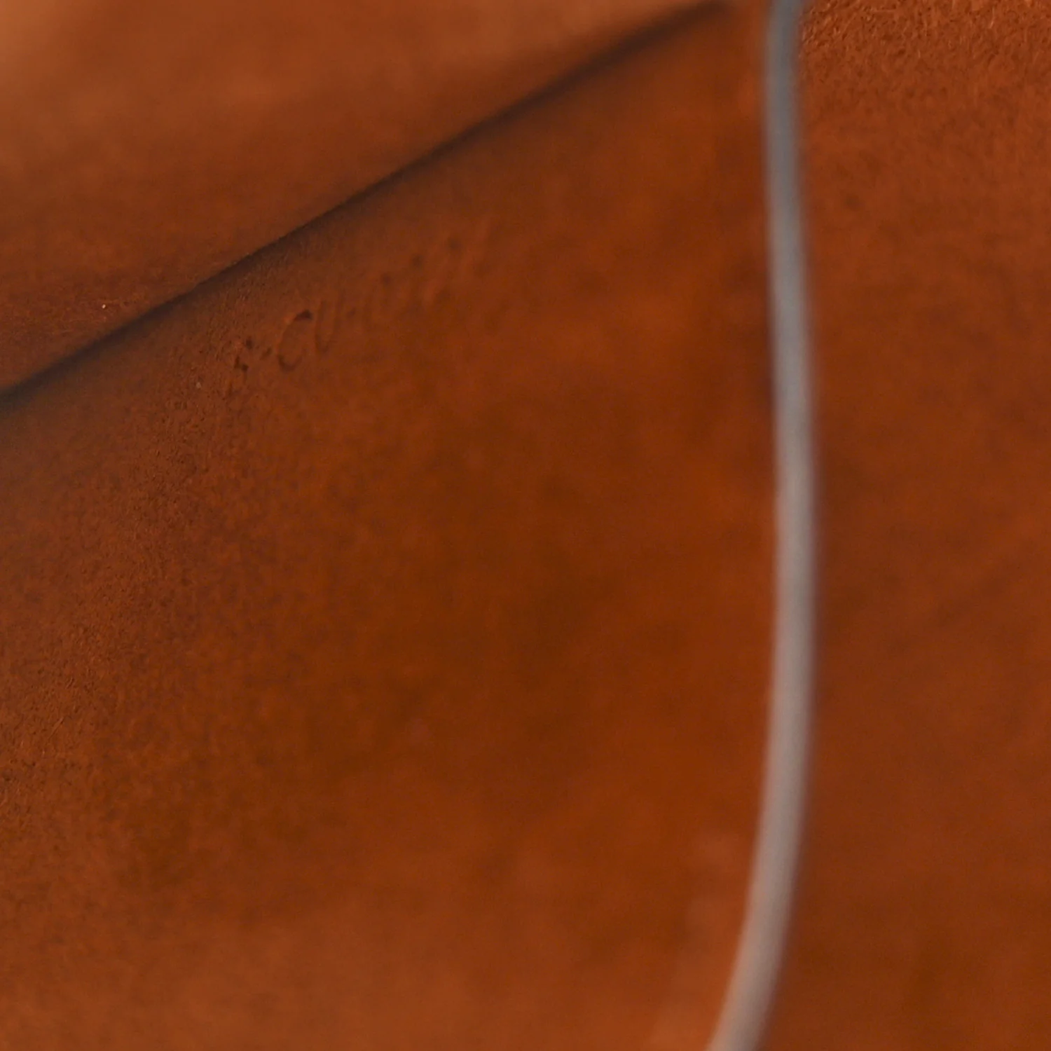 Smooth Calfskin Small Cuir Triomphe Bucket Bag Tan - Image 8