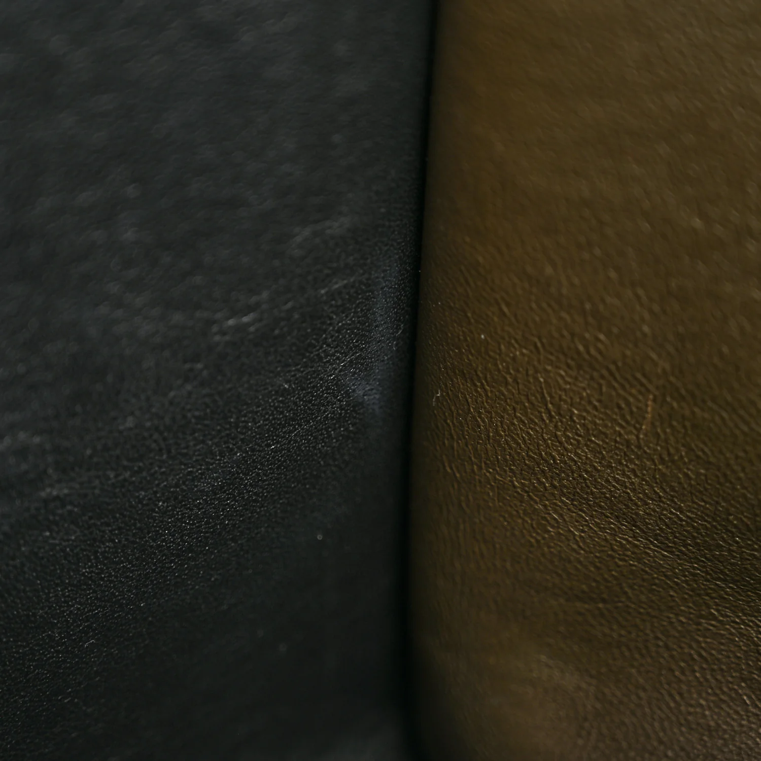Smooth Calfskin Suede Medium Tri-Color Trapeze Cream Black Brown - Image 10