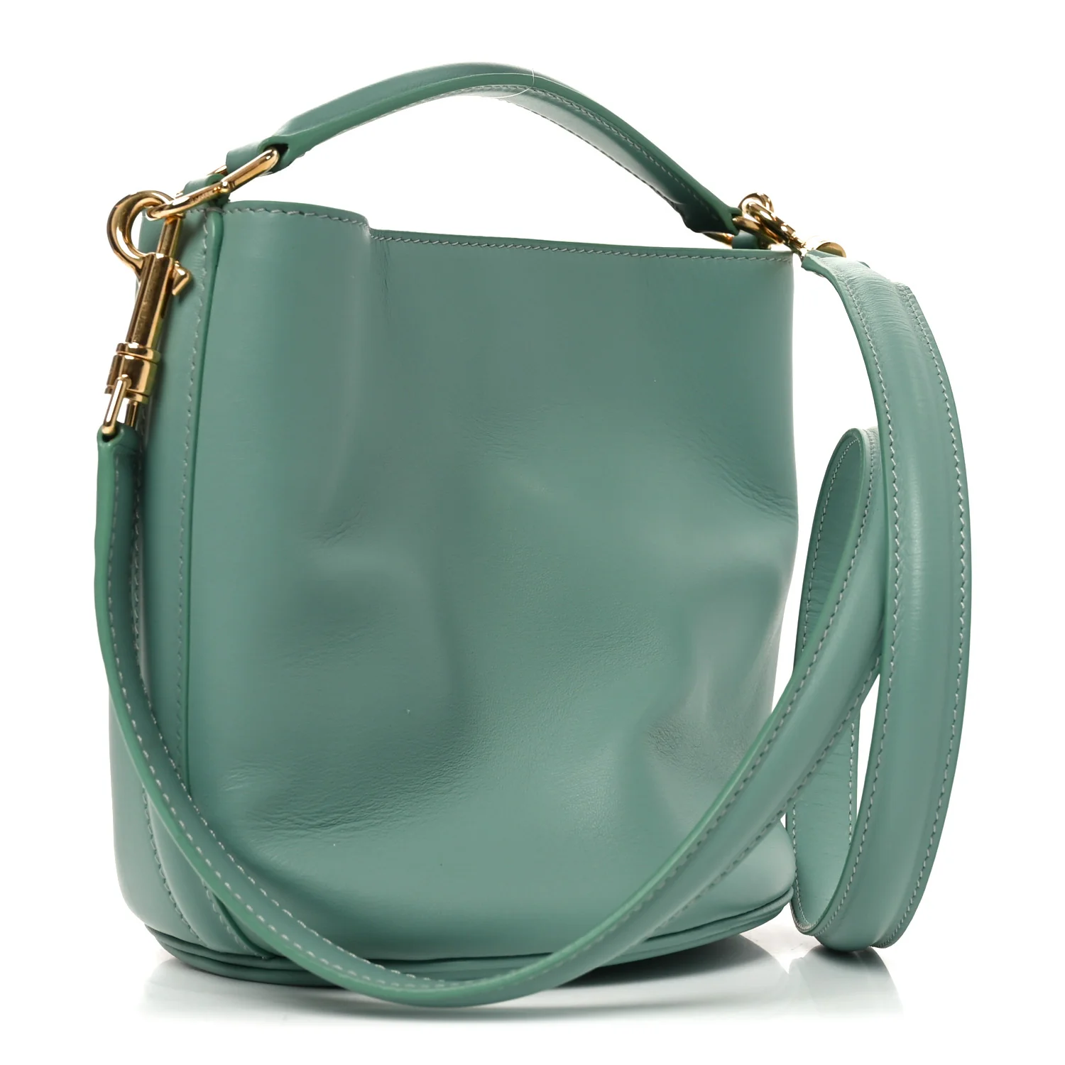Smooth Calfskin Teen Bucket 16 Ice - Image 3