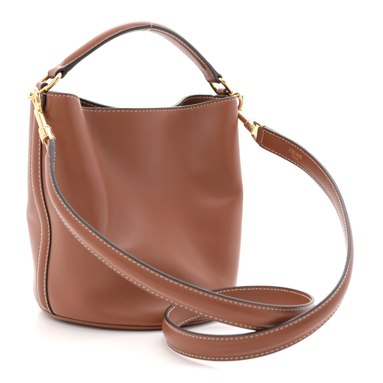 Smooth Calfskin Teen Bucket 16 Tan - Image 3