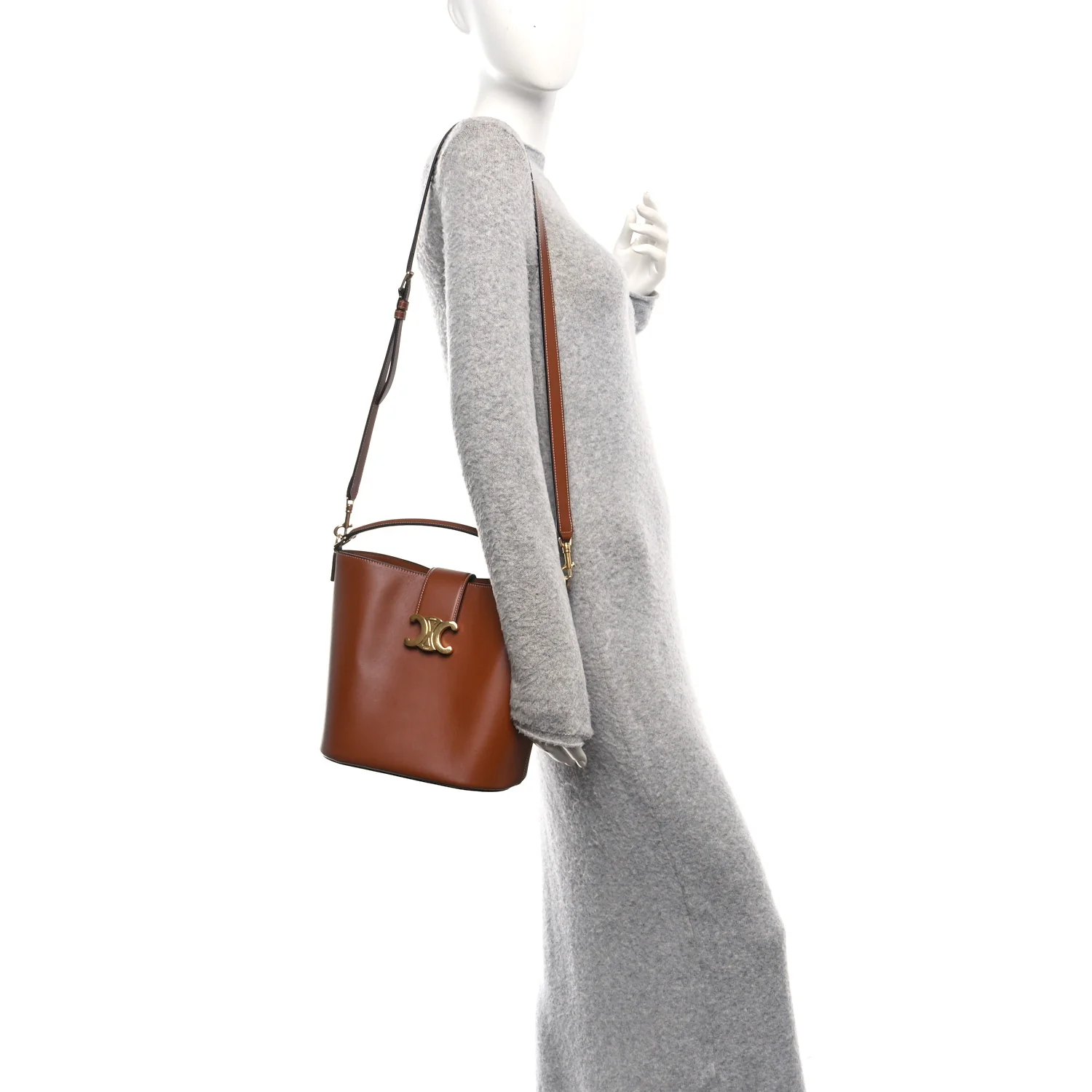 Smooth Calfskin Triomphe Medium Louise Bag Tan - Image 2
