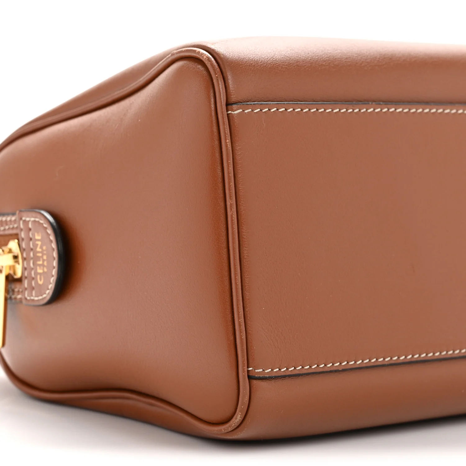 Smooth Calfskin Triomphe Small Boston Bag Tan - Image 26