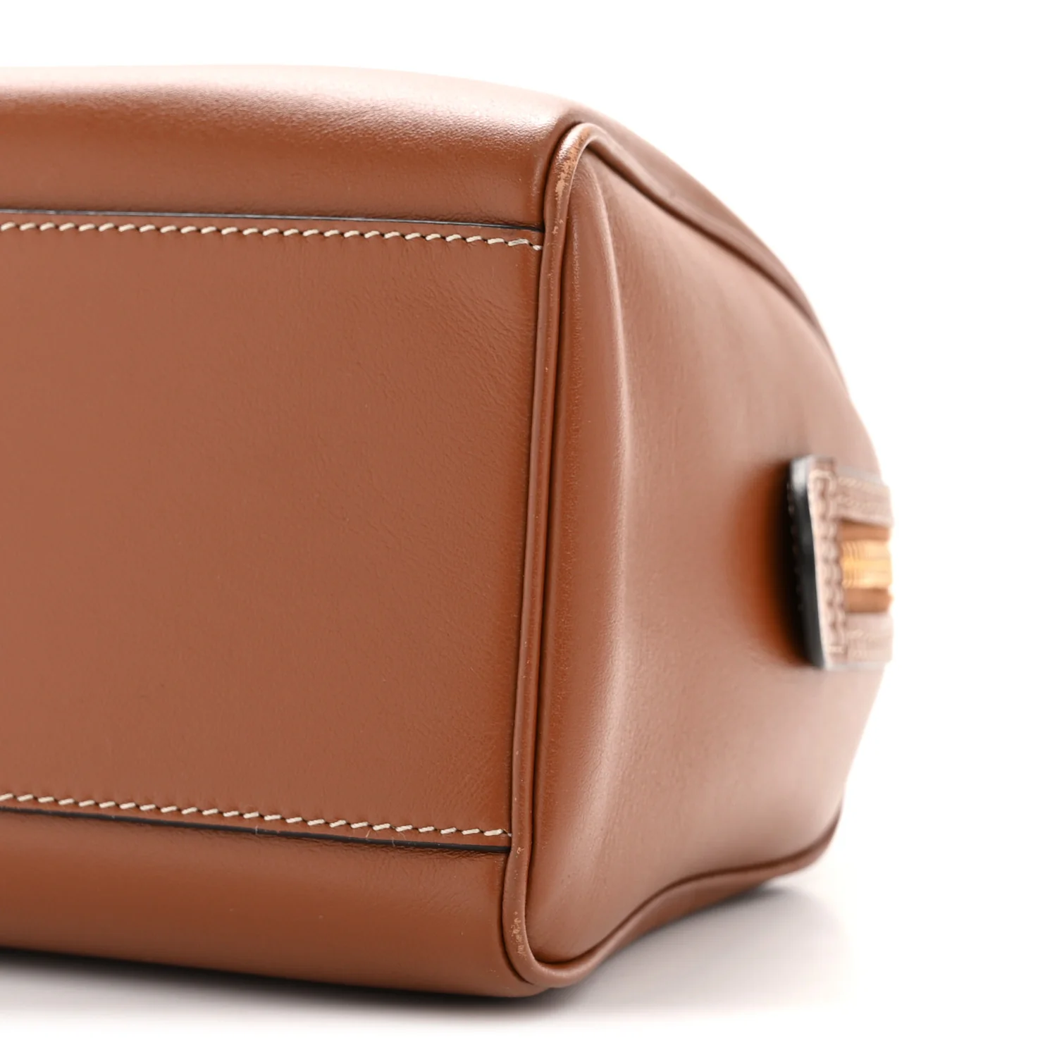 Smooth Calfskin Triomphe Small Boston Bag Tan - Image 30