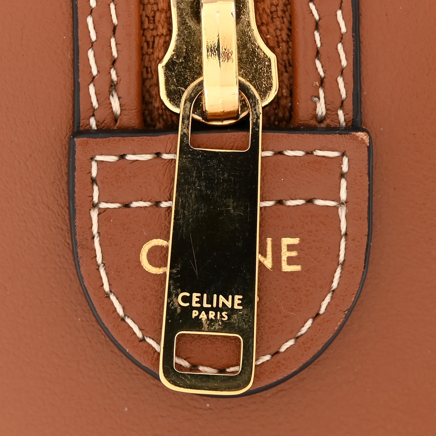 Smooth Calfskin Triomphe Small Boston Bag Tan - Image 34