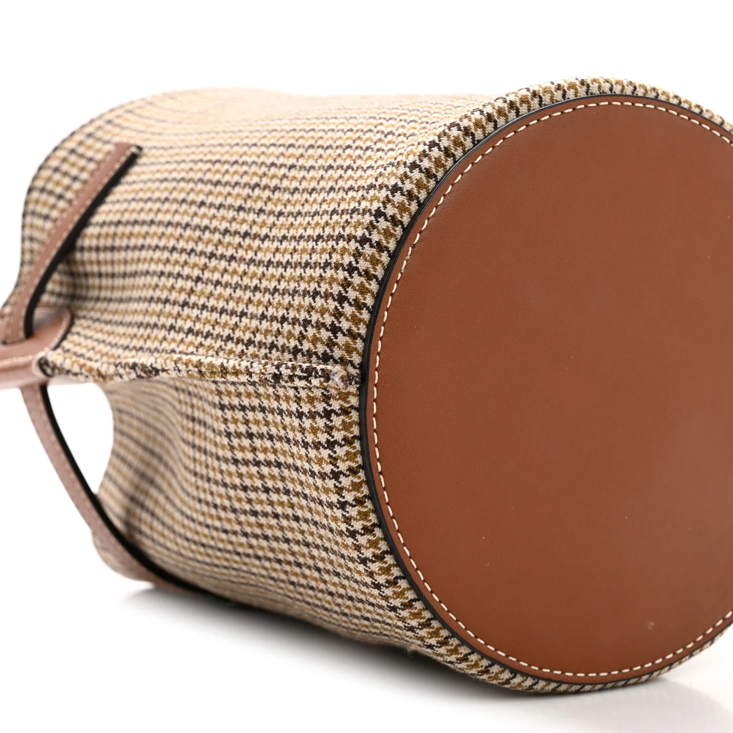 Smooth Calfskin Tweed Nano Big Bag Bucket Tan - Image 10