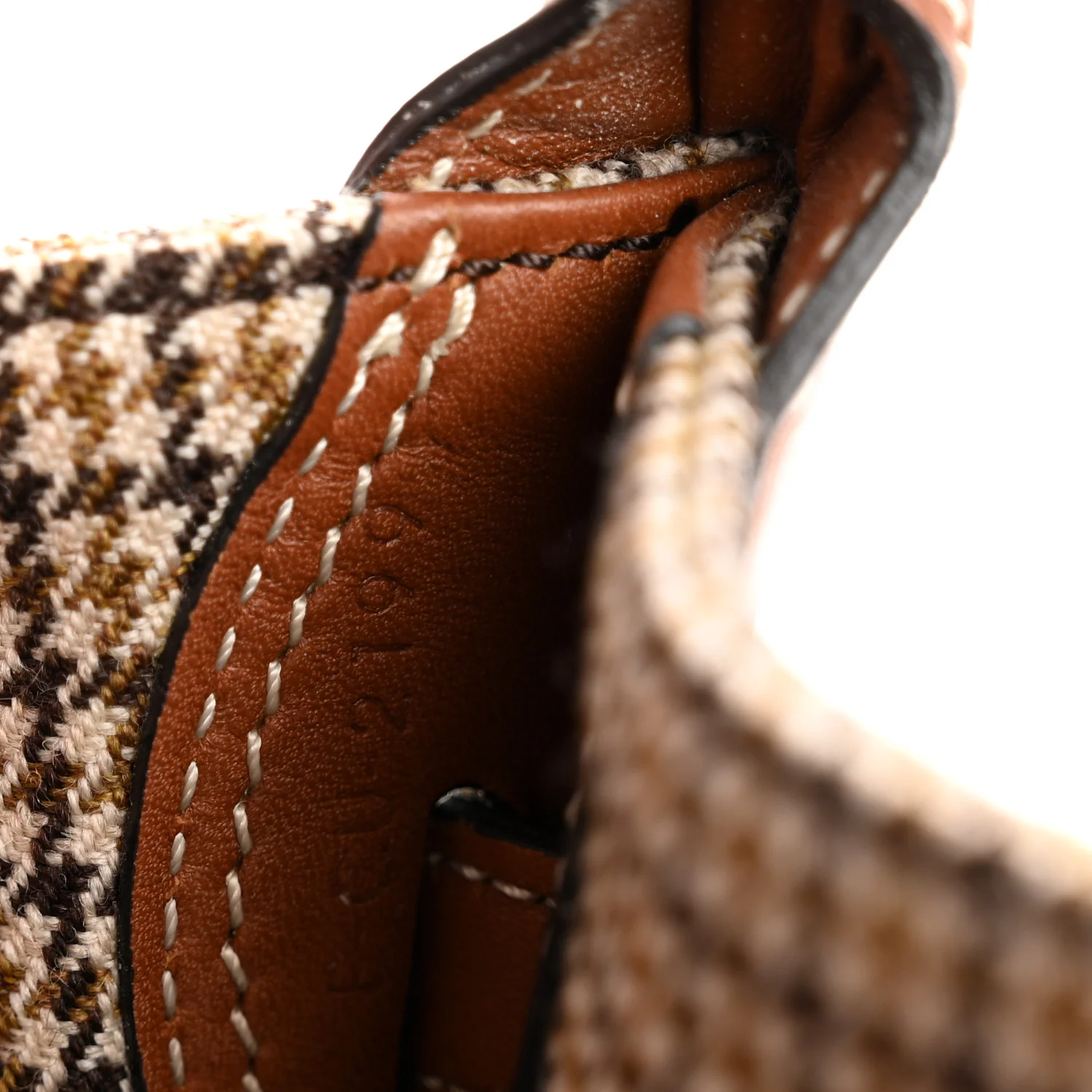 Smooth Calfskin Tweed Nano Big Bag Bucket Tan - Image 8