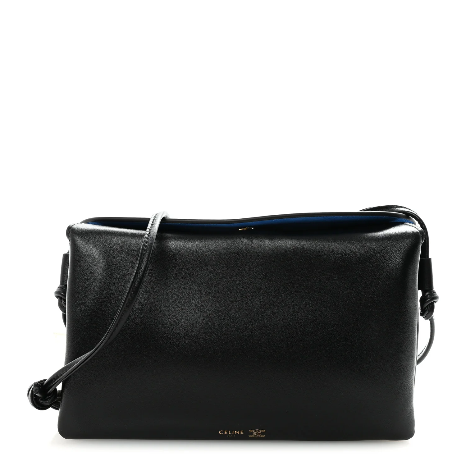 Smooth Lambskin Trio Flap Black