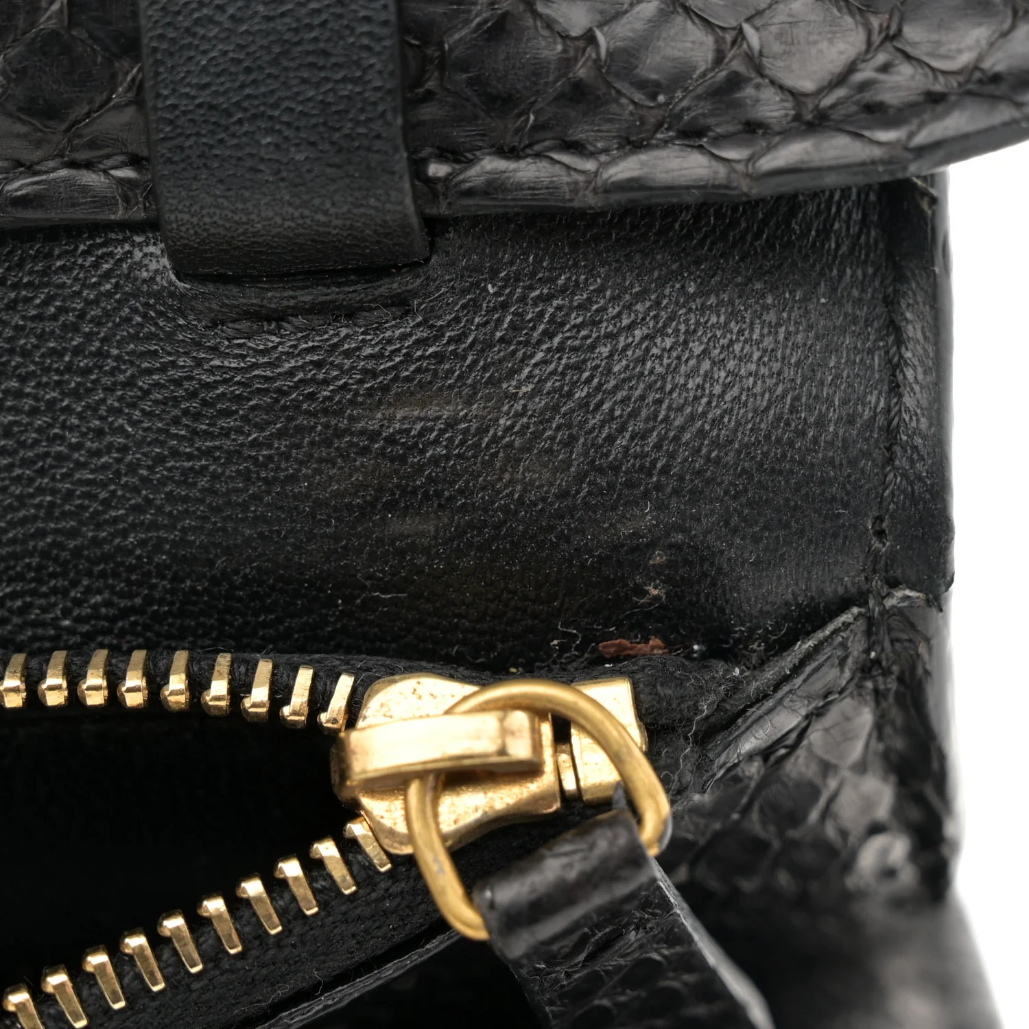 Snakeskin Medium Classic Box Flap Bag Black - Image 18
