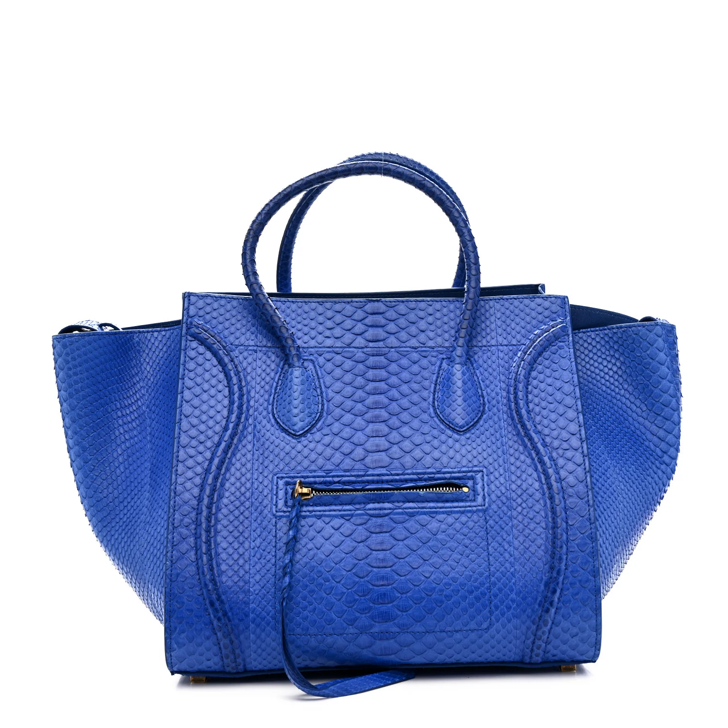 Snakeskin Medium Phantom Luggage Blue