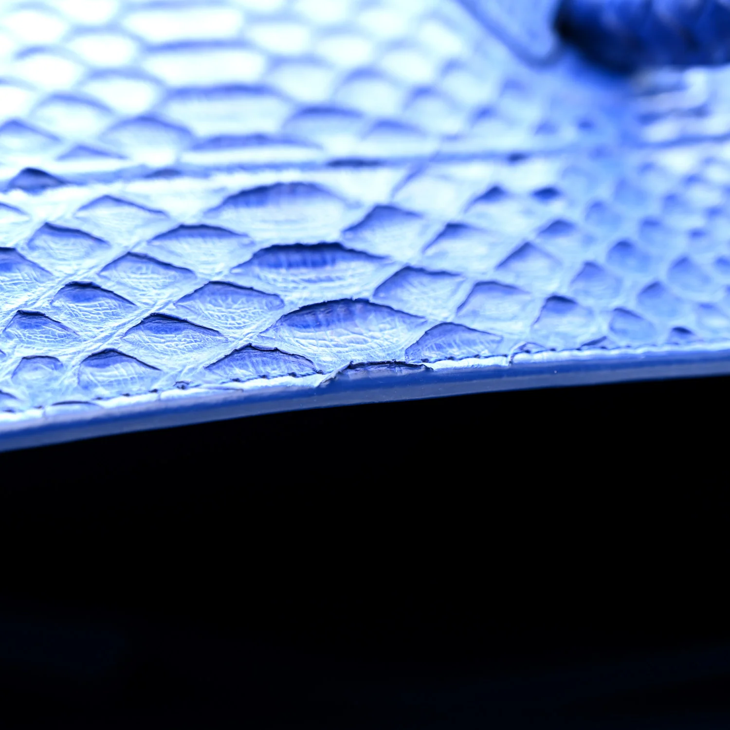 Snakeskin Medium Phantom Luggage Blue - Image 13