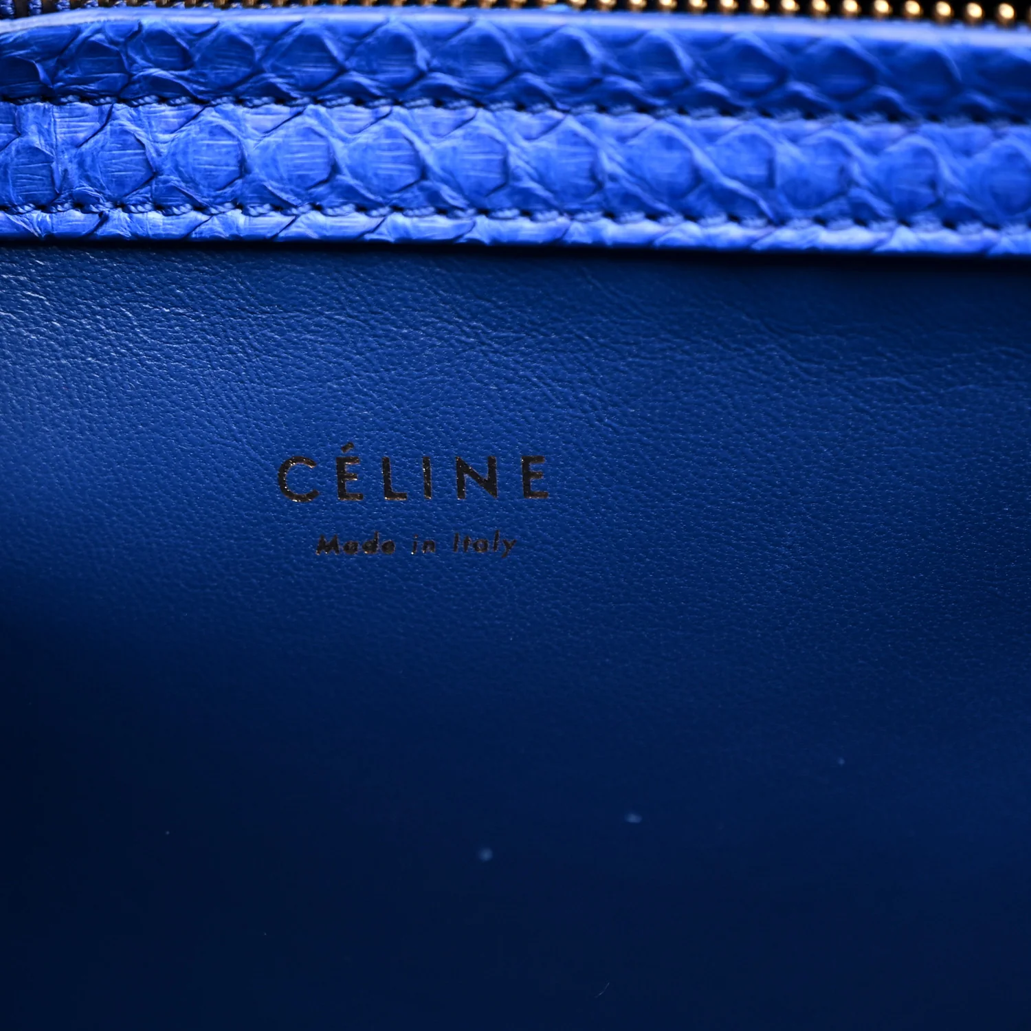 Snakeskin Medium Phantom Luggage Blue - Image 5