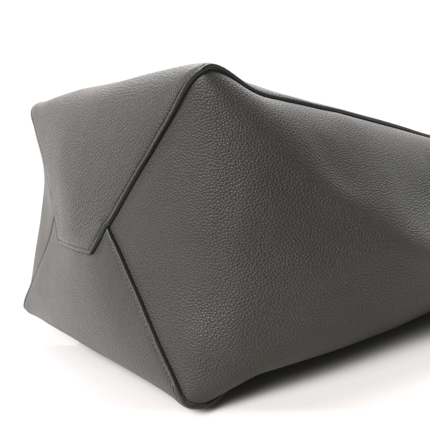 Soft Grained Calfskin Medium Belt Cabas Medium Grey - Image 10