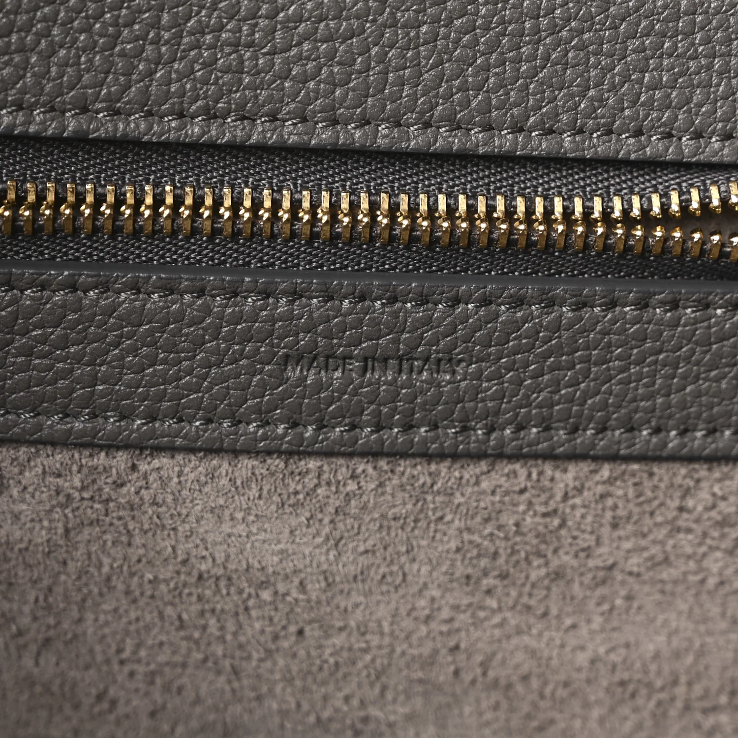 Soft Grained Calfskin Medium Belt Cabas Medium Grey - Image 7