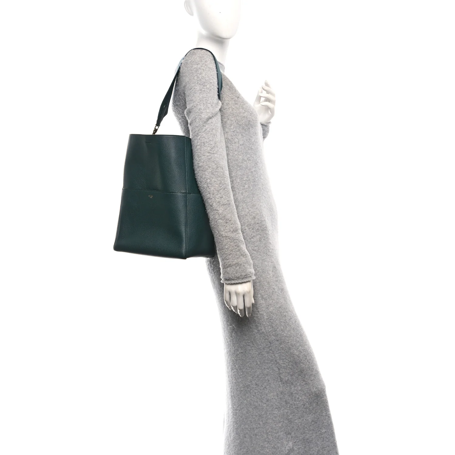 Soft Grained Calfskin Sangle Bucket Bag Amazone - Image 2