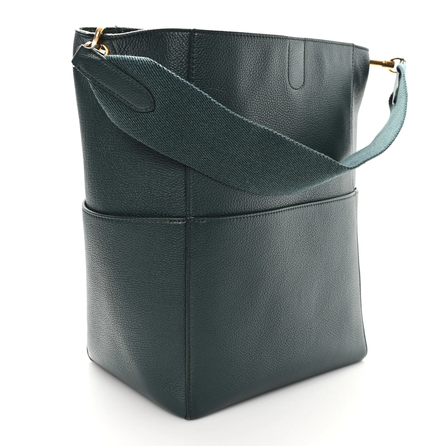 Soft Grained Calfskin Sangle Bucket Bag Amazone - Image 3