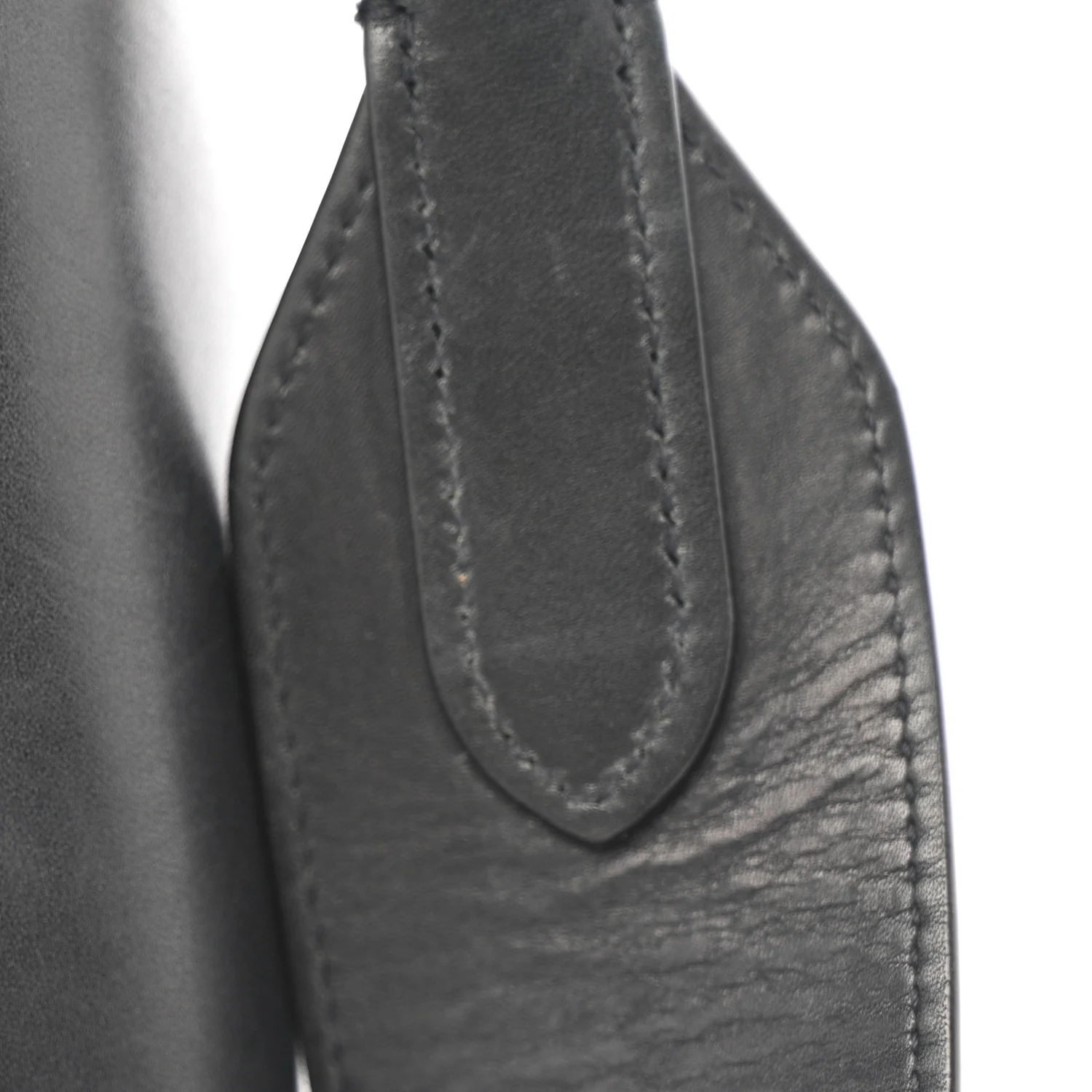 Soft Grained Calfskin Sangle Bucket Bag Black - Image 12