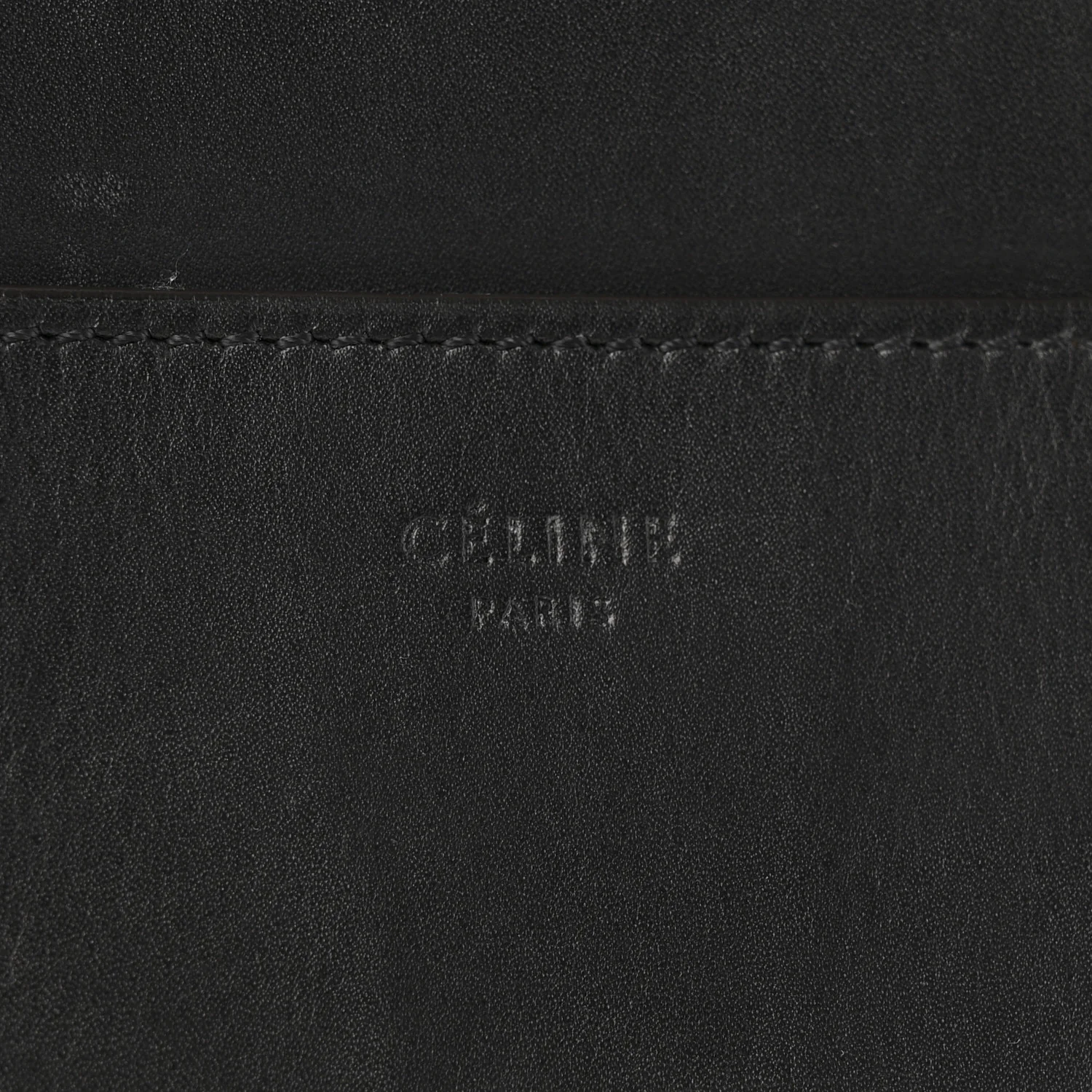 Soft Grained Calfskin Sangle Bucket Bag Black - Image 6