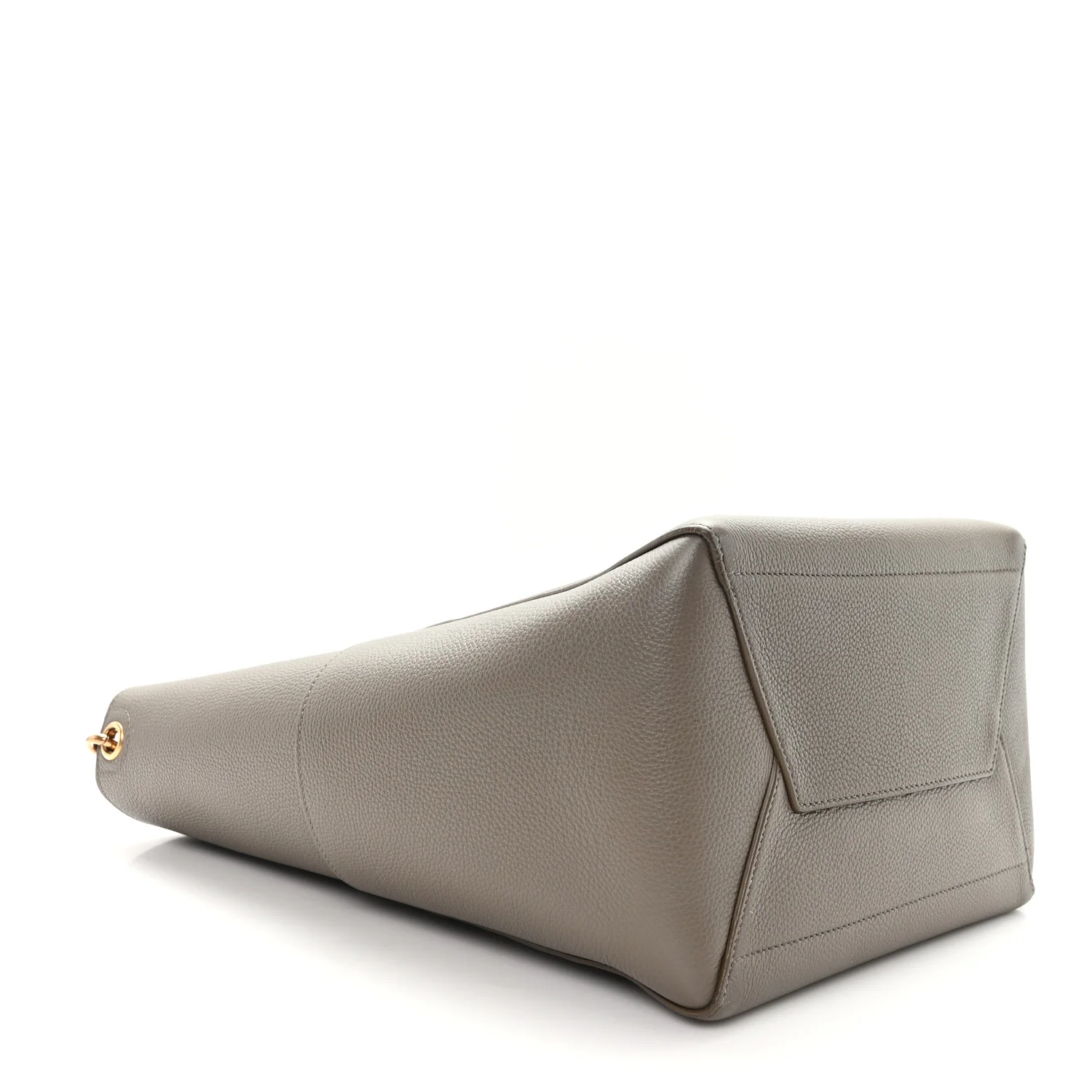 Soft Grained Calfskin Sangle Bucket Bag Taupe - Image 4