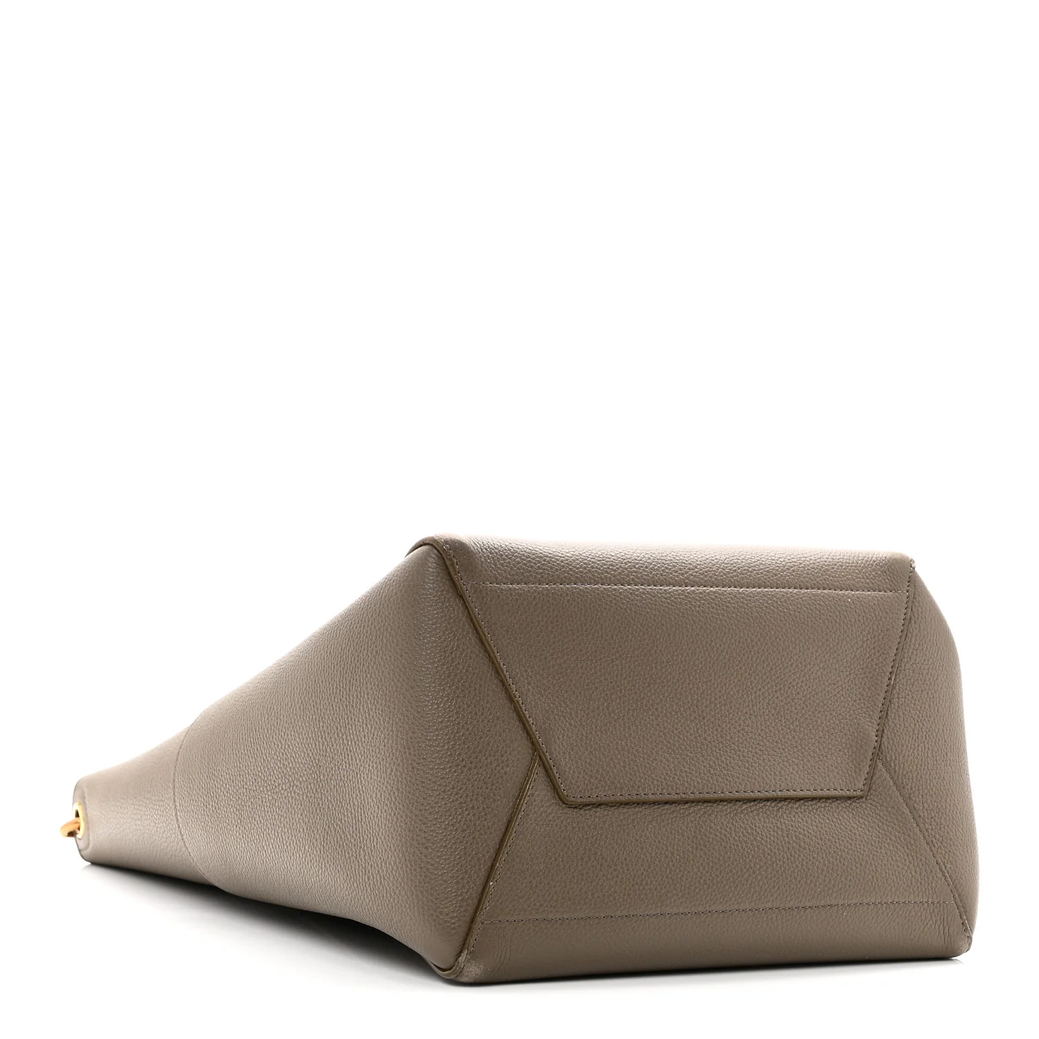 Soft Grained Calfskin Sangle Bucket Bag Taupe - Image 4