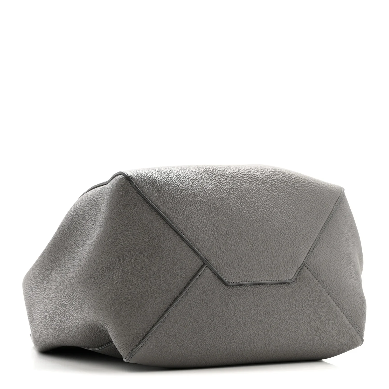 Soft Grained Calfskin Small Belt Cabas Phantom Grey - Image 4